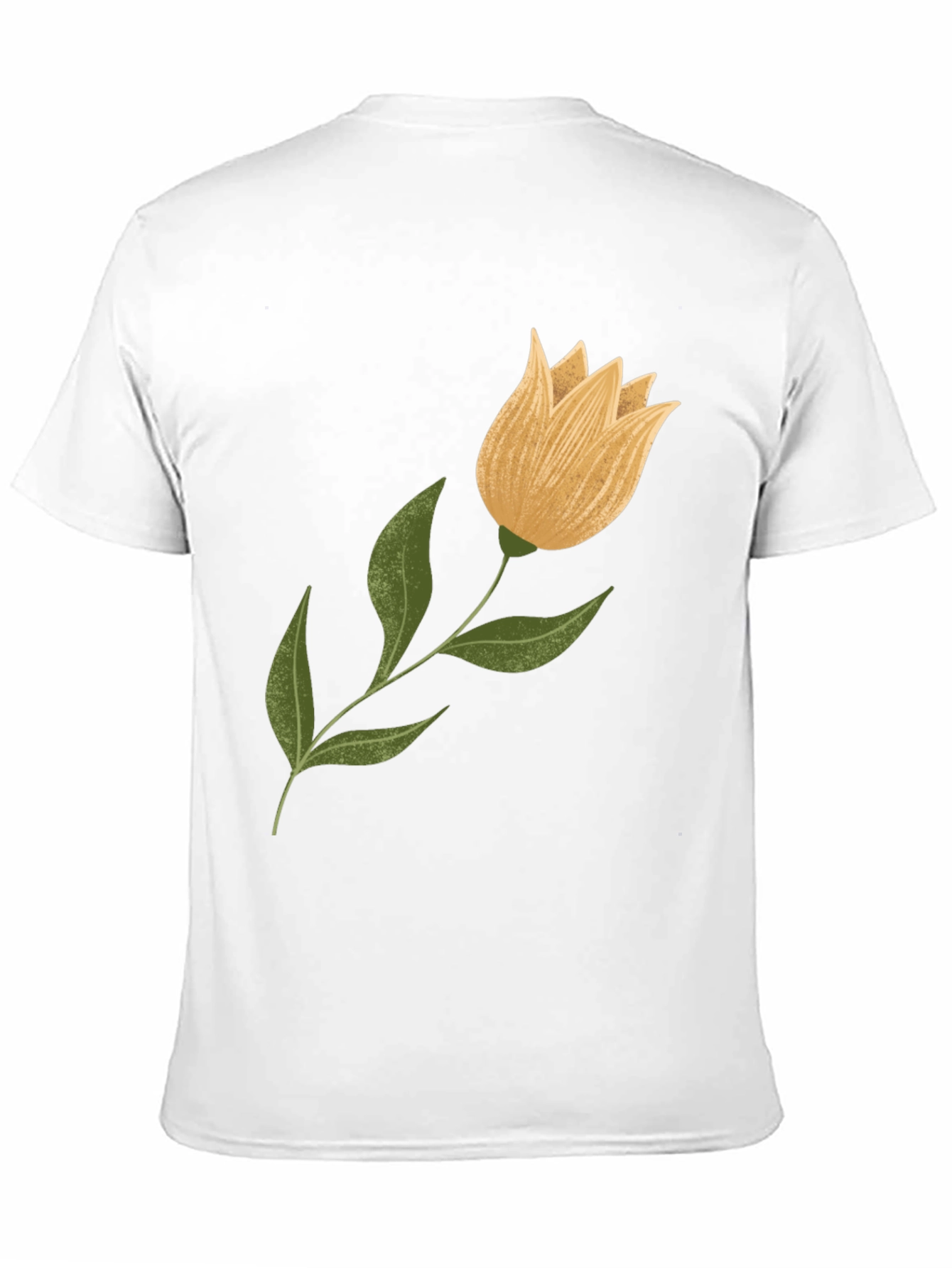 Black Floral Graphic Tee - Black Cotton Blend view 11