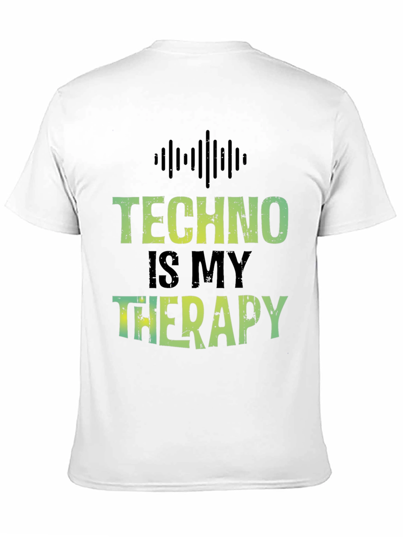 Black Techno is My Therapy T-Shirt - Music Lover Tee view 11