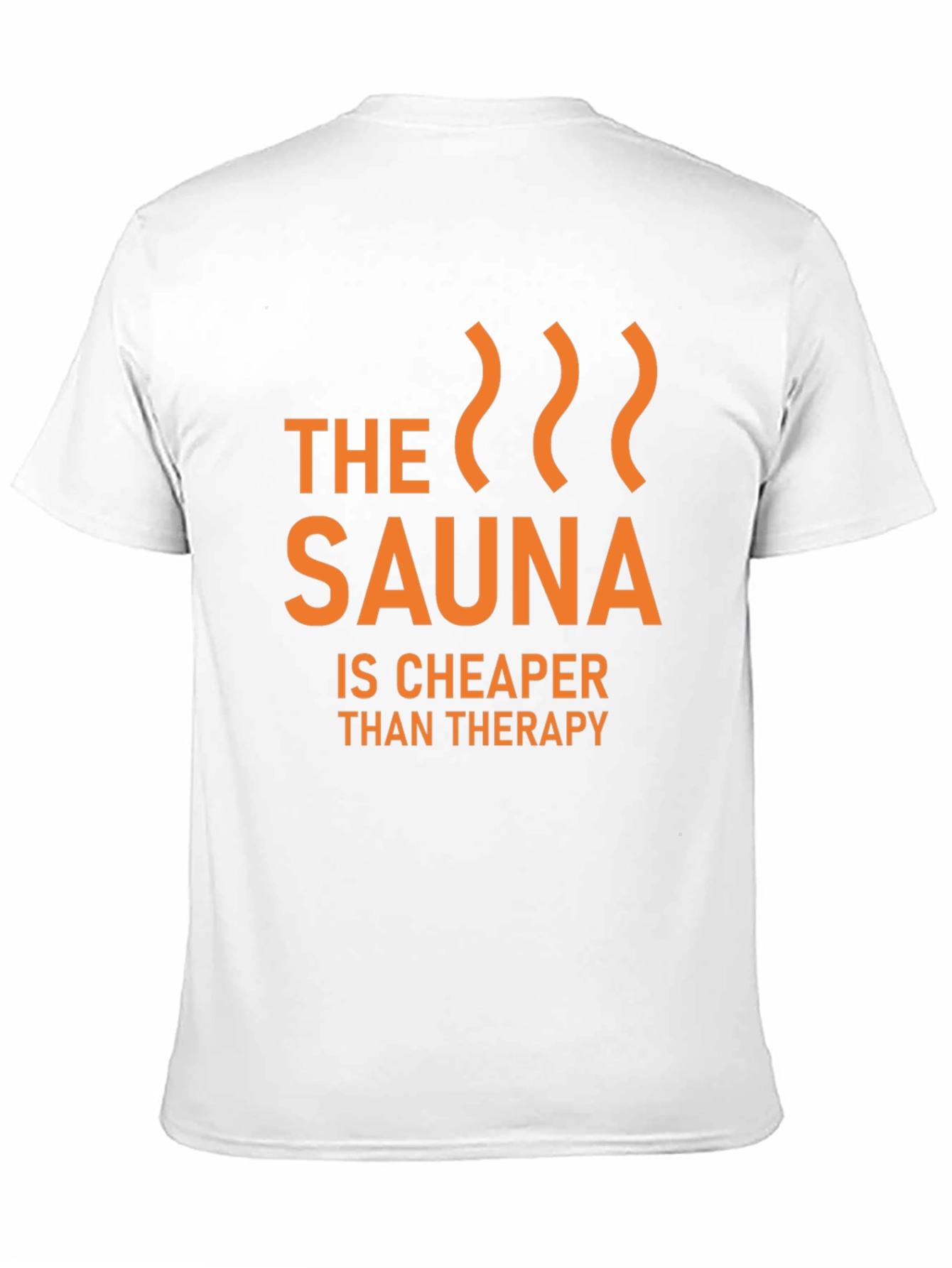Black Sauna Cheaper Than Therapy Graphic T-Shirt view 11