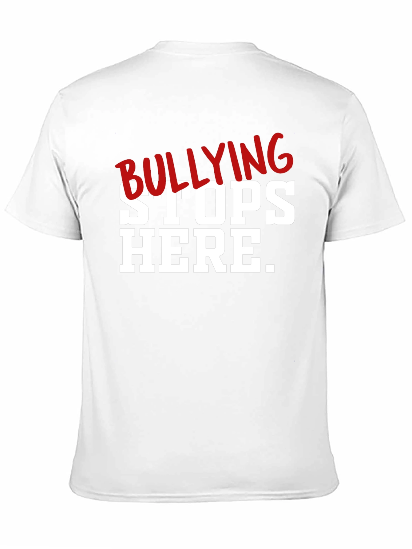 Black Bullying Stops Here Graphic T-Shirt view 11