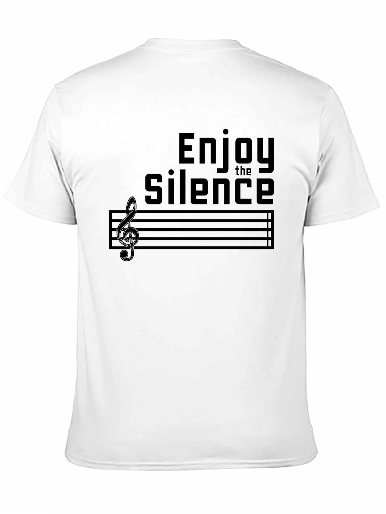 Black Enjoy the Silence Music Tee view 11