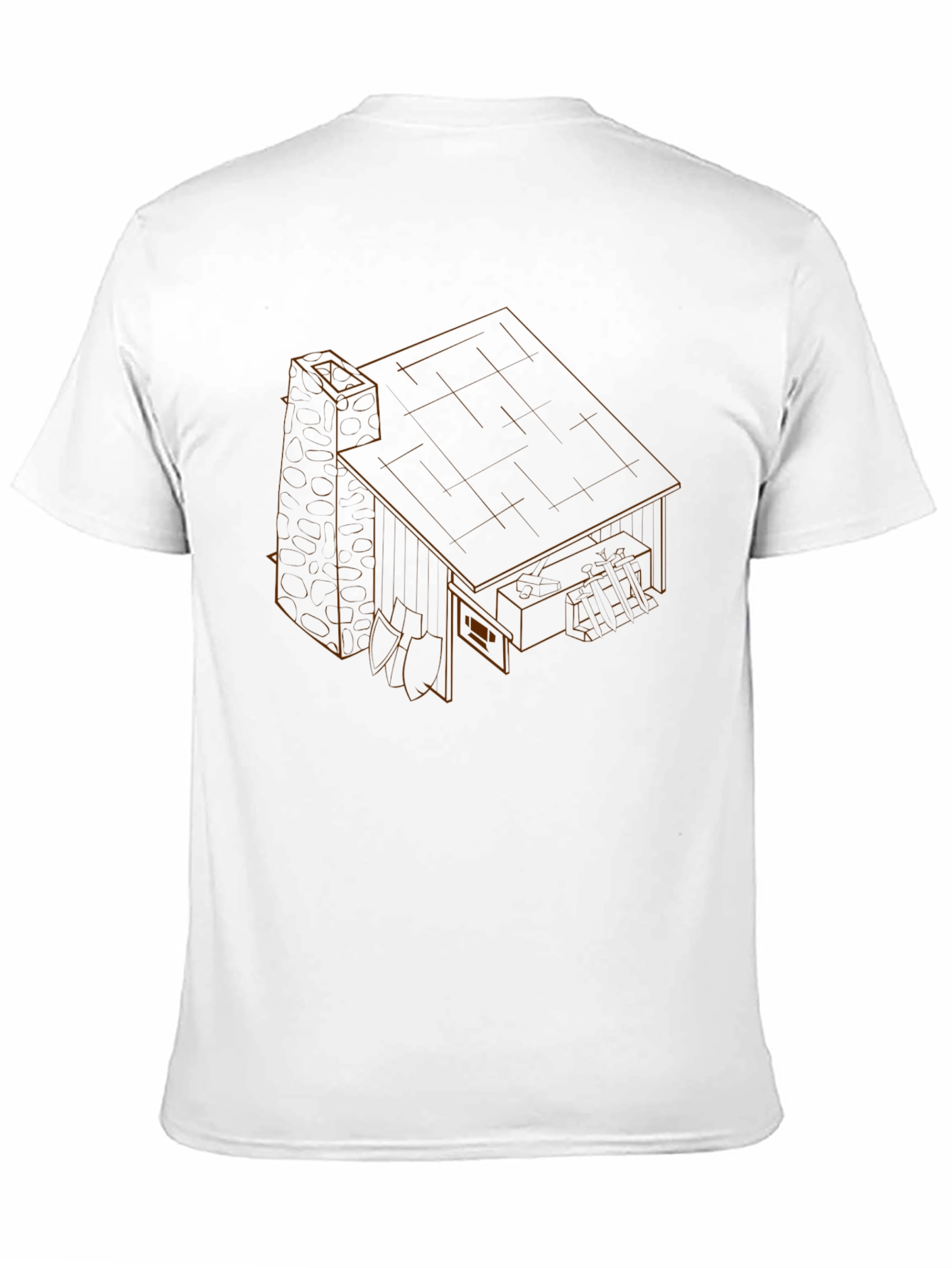 Black Geometric House T-Shirt view 11