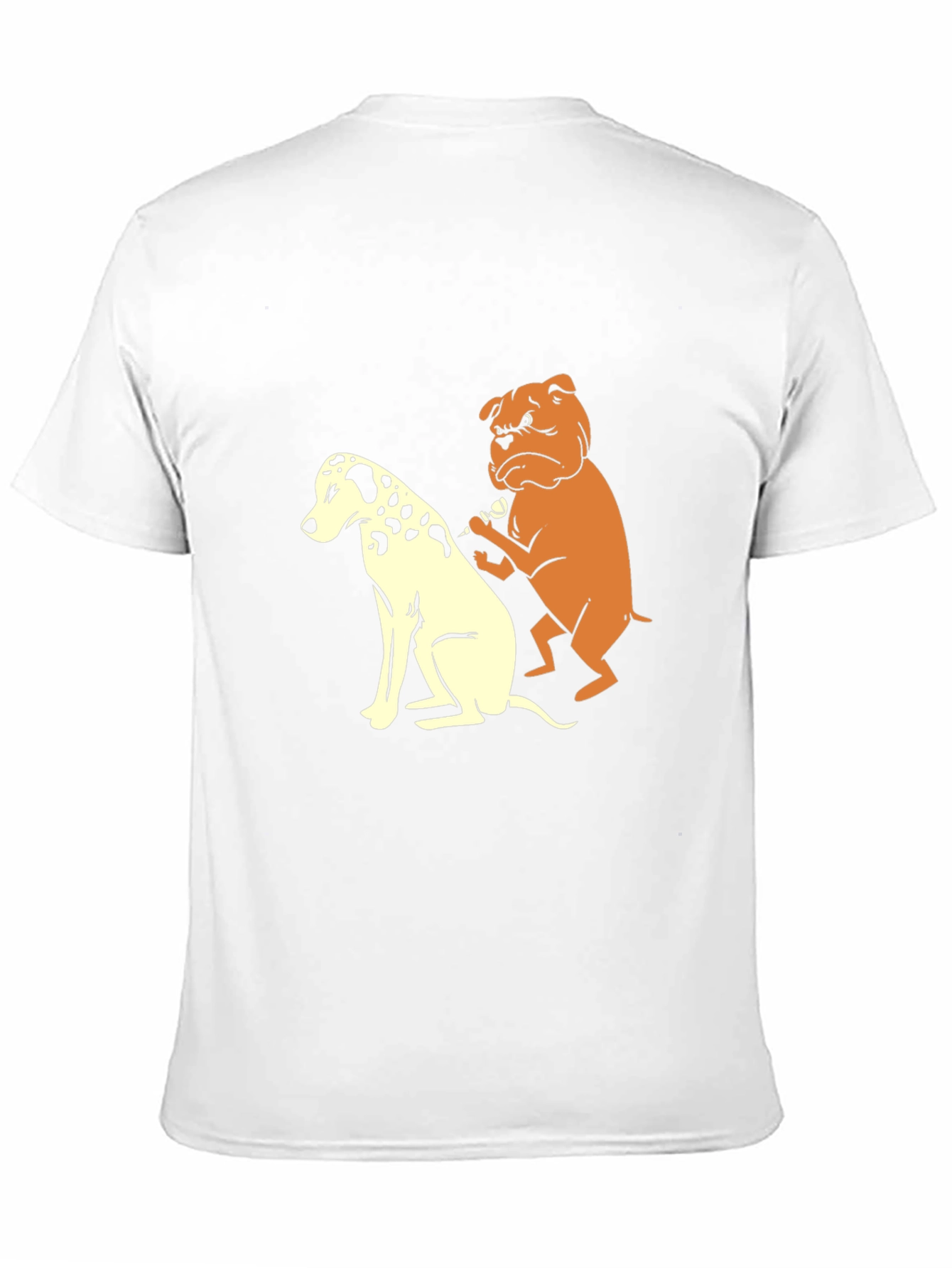 Black Dog Tattoo T-Shirt Funny Bulldog & Dalmatian Tee view 11