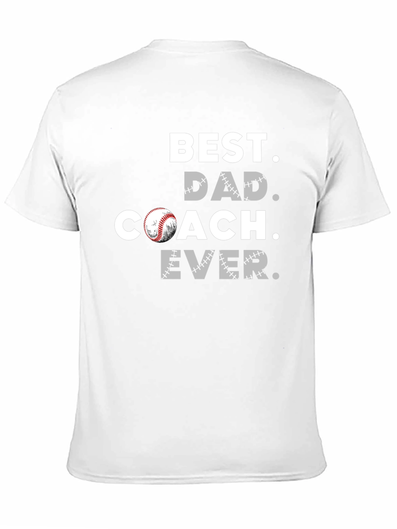 Black Best Dad Coach Ever T-Shirt view 11