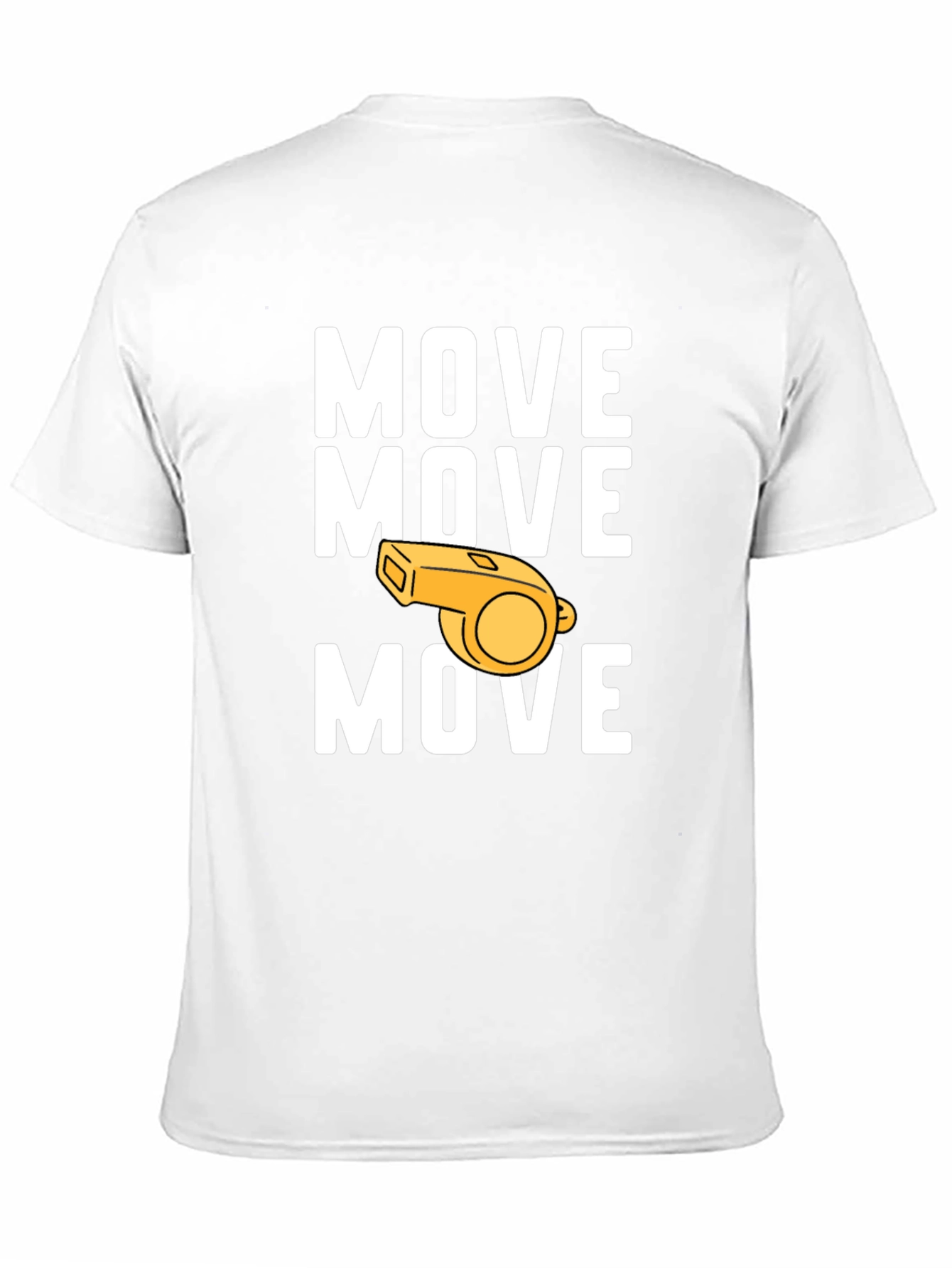 Black Move Whistle Graphic Tee - Funny Sports T-Shirt view 11