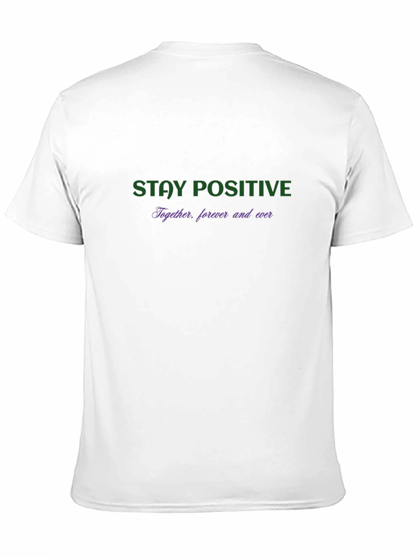 Black Stay Positive Graphic Black T-Shirt view 11