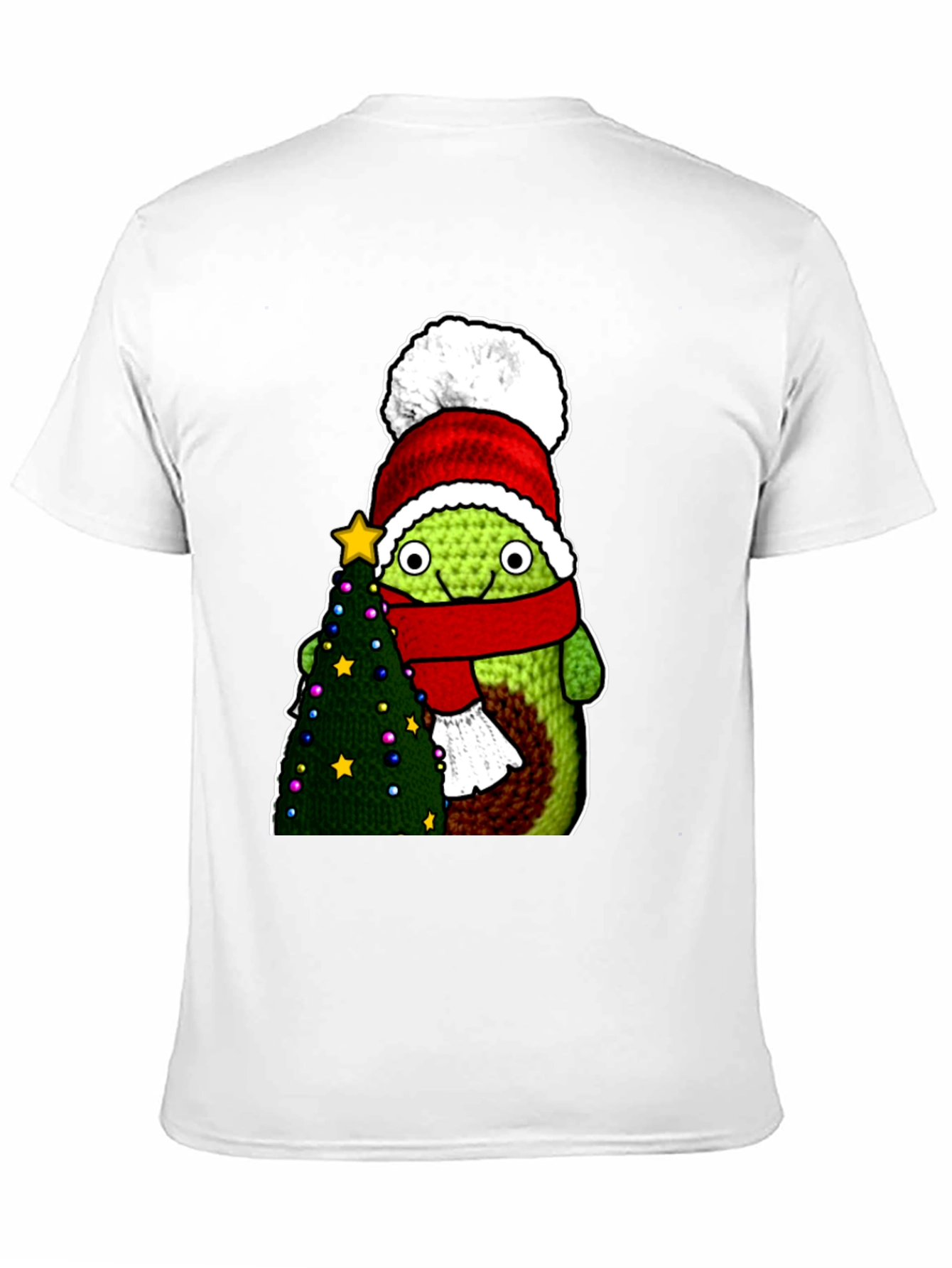 Black Avocado Christmas T-Shirt view 11