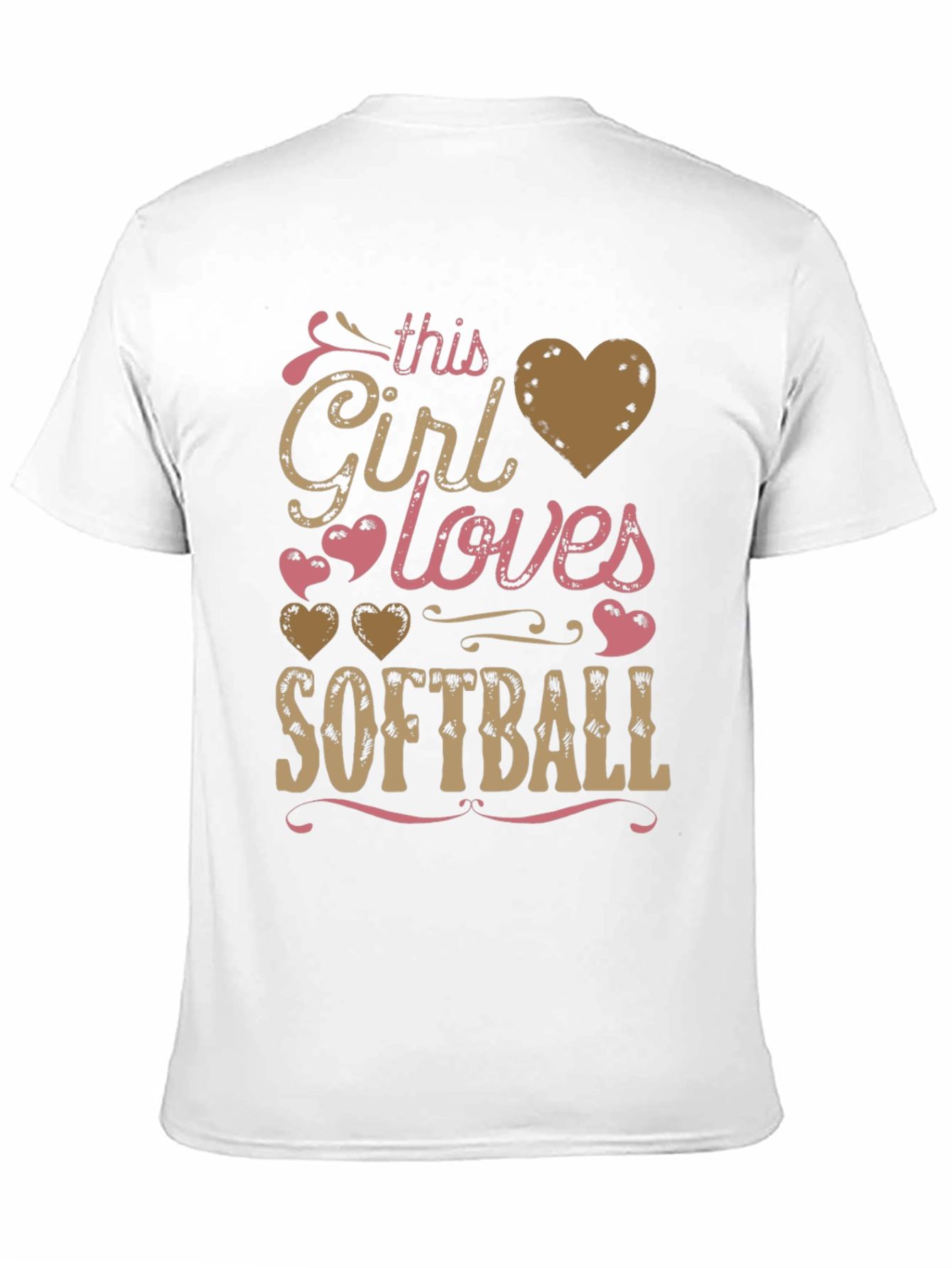 Black Girl Loves Softball T-Shirt - Fun Graphic Tee view 11