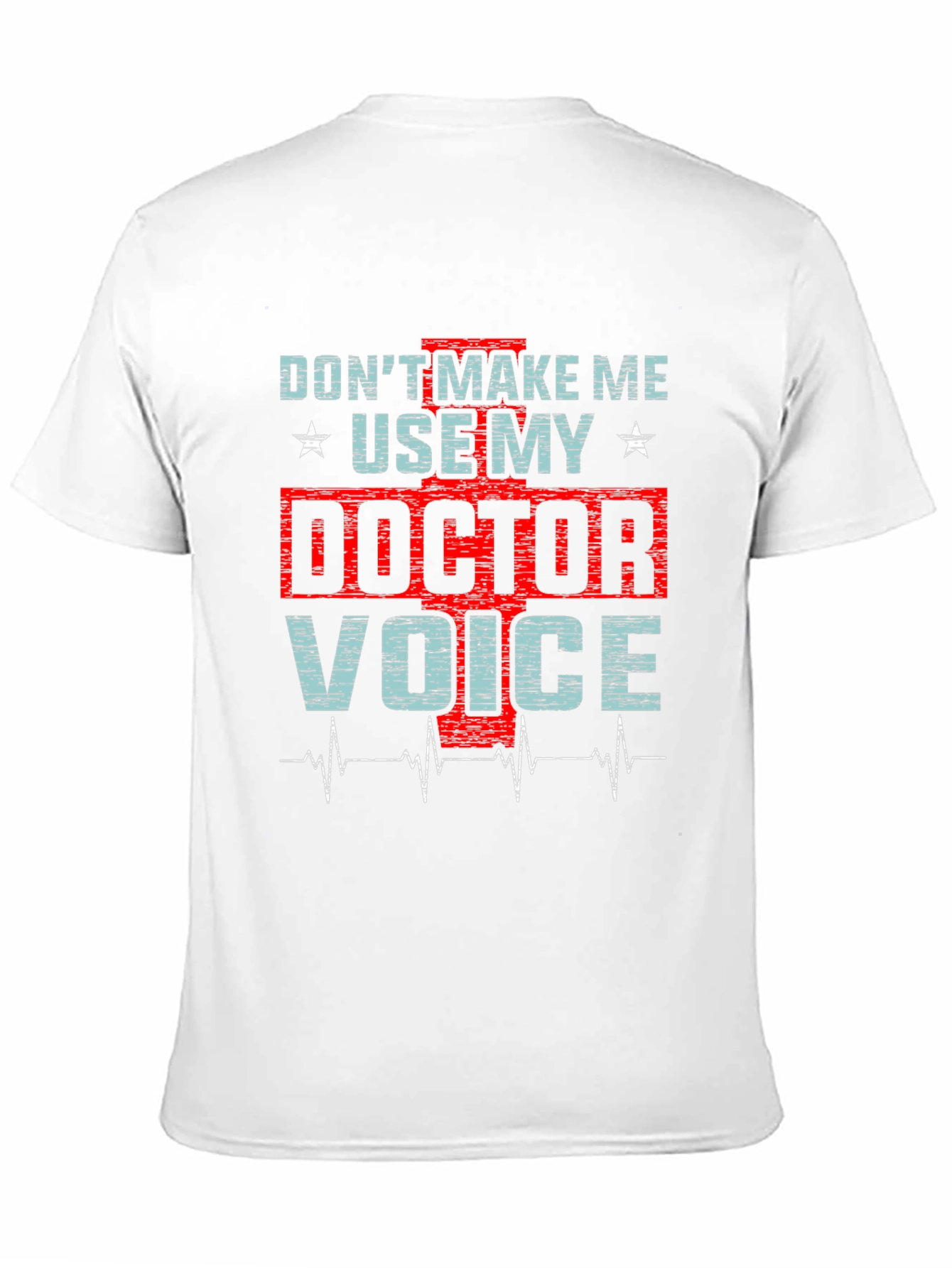 Black Doctor Voice Graphic Tee - Black Cotton Shirt view 11