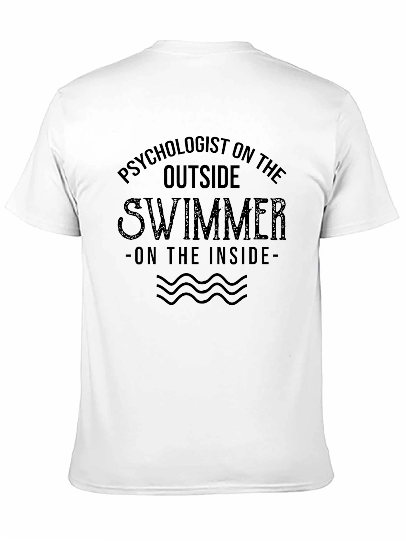 Black Psychologist Swimmer Funny T-Shirt view 11