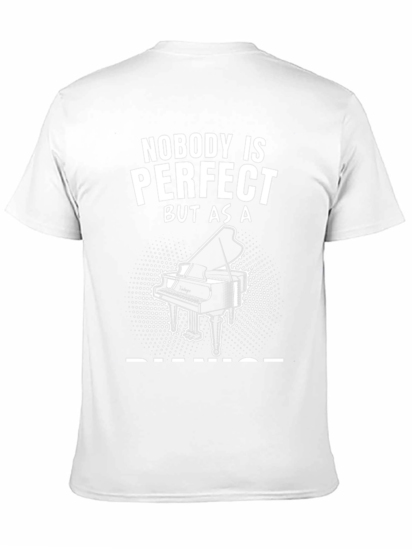 Black Nobody's Perfect Piano T-Shirt view 11