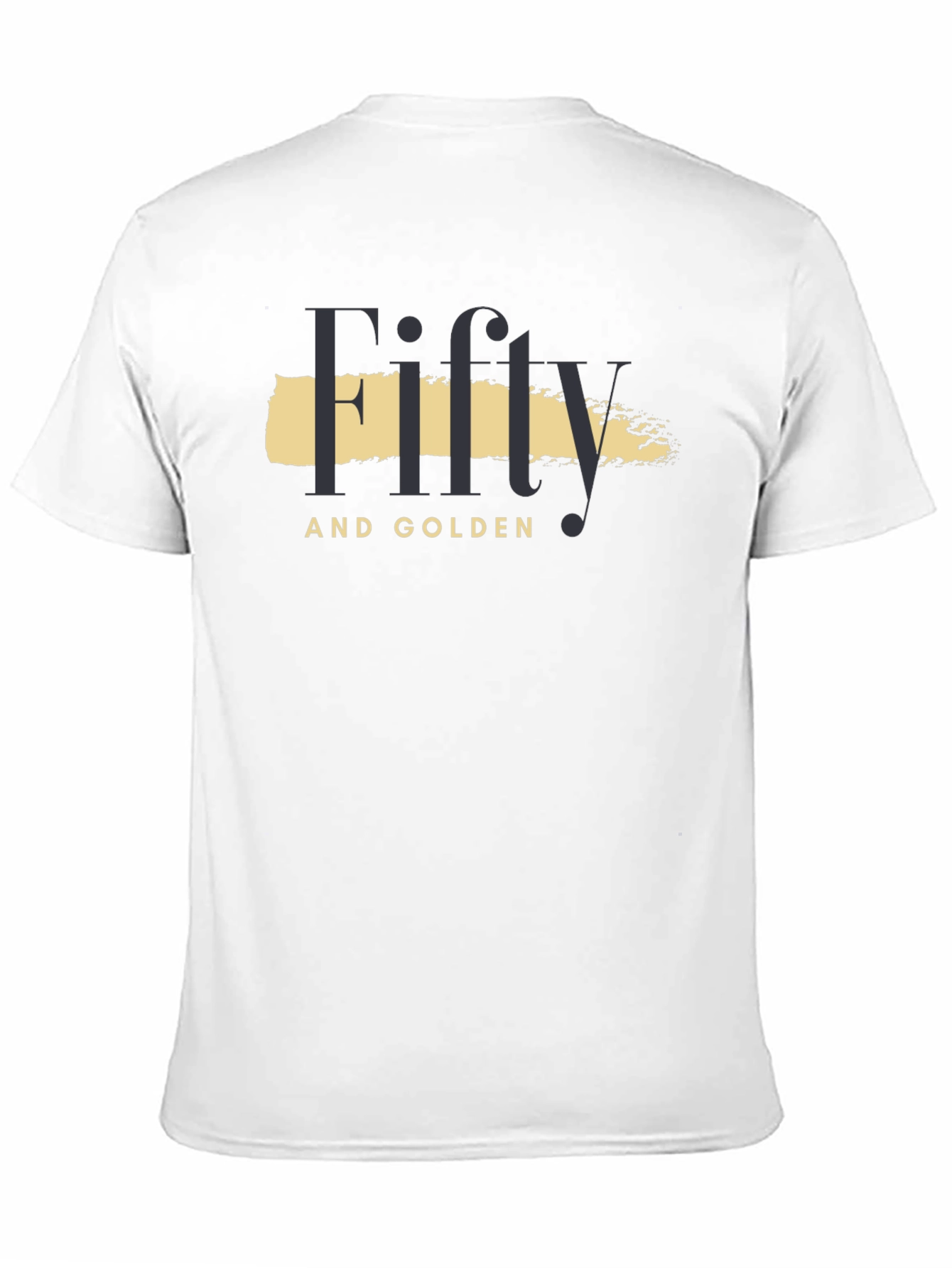Black Fifty and Golden Black Graphic T-Shirt view 11