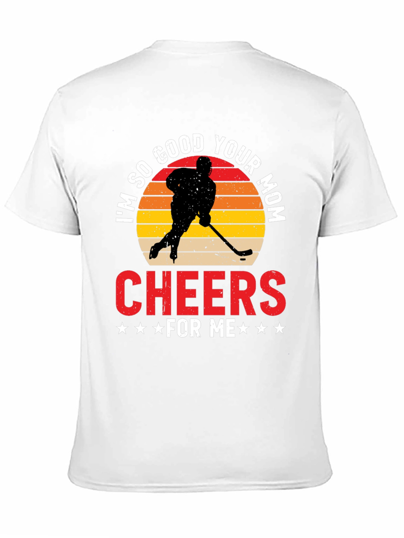 Black Funny Hockey Mom Graphic T-Shirt view 11