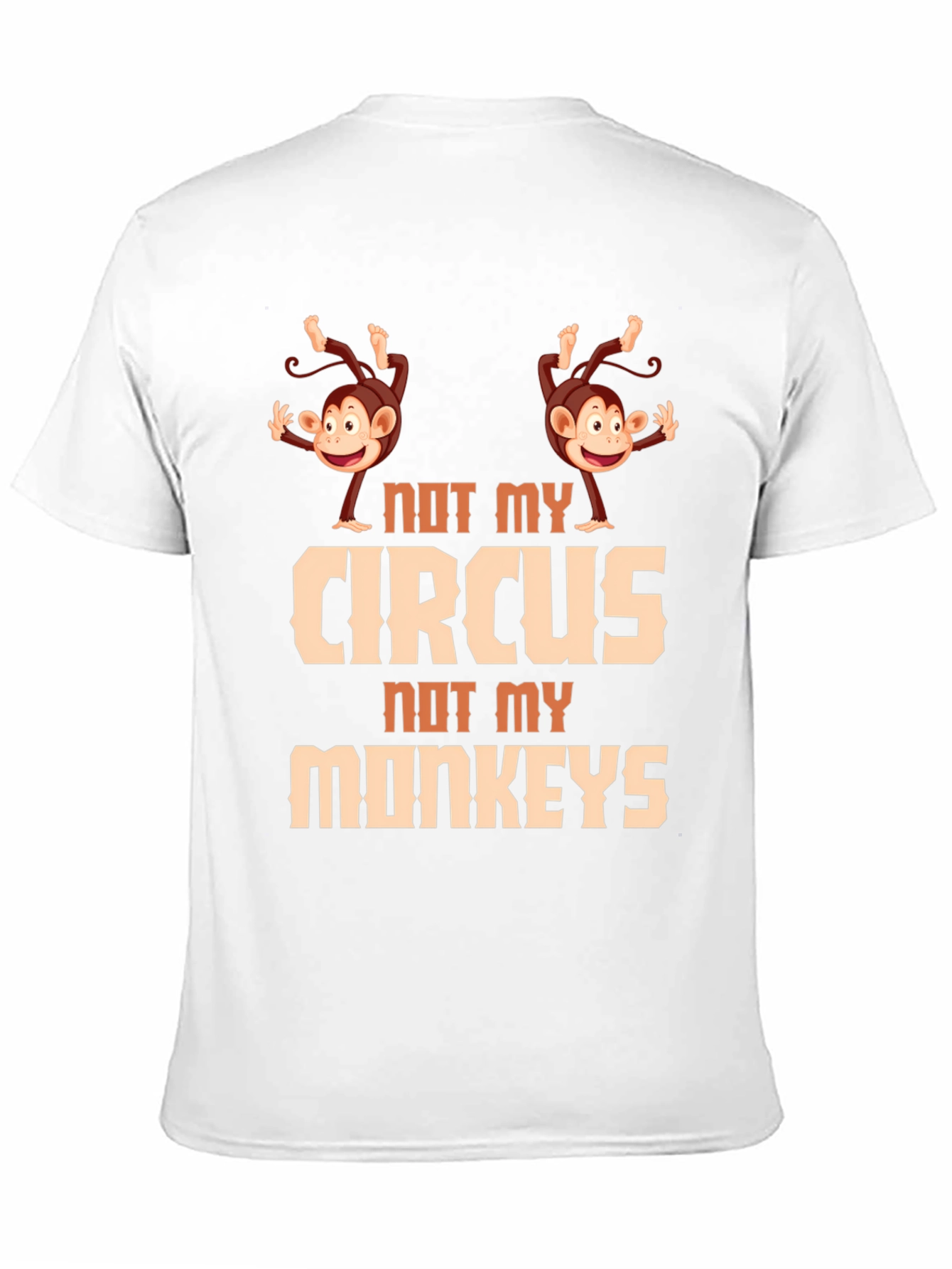 Black Not My Circus Monkeys Graphic Tee view 11