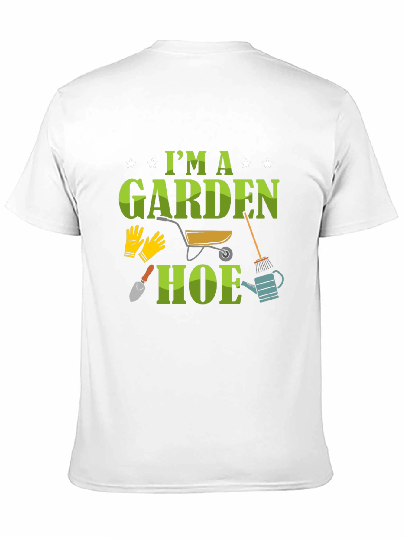 Black Gardener T-Shirt: I'm a Garden Hoe Tee view 11