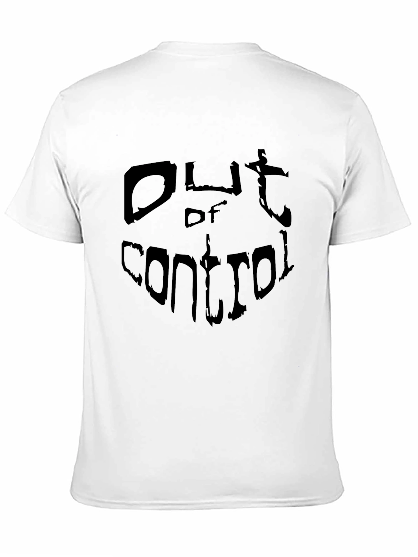 Black Out of Control Black Graphic Tee view 11