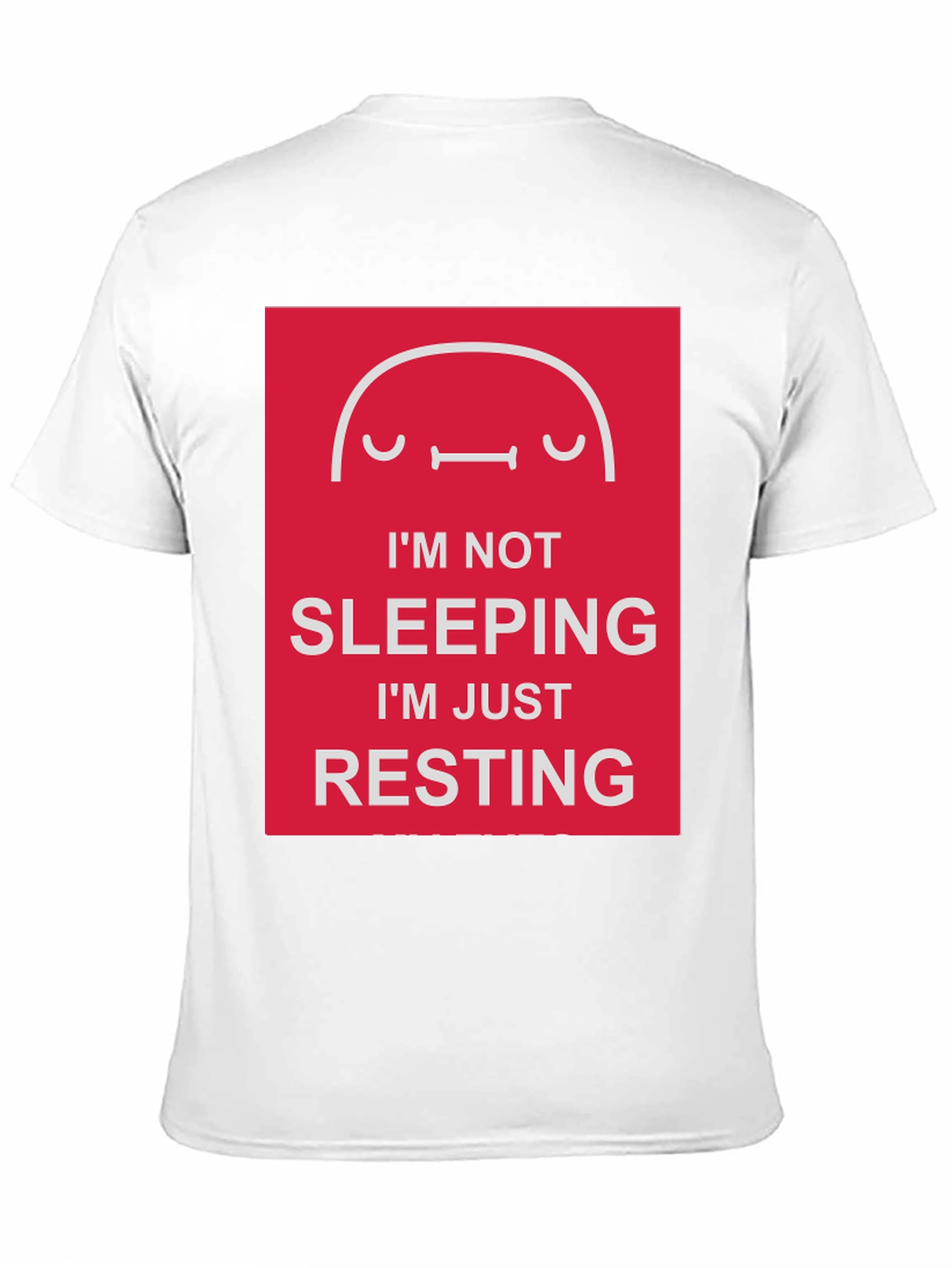 Black Funny Resting T-Shirt - I'm Not Sleeping view 11