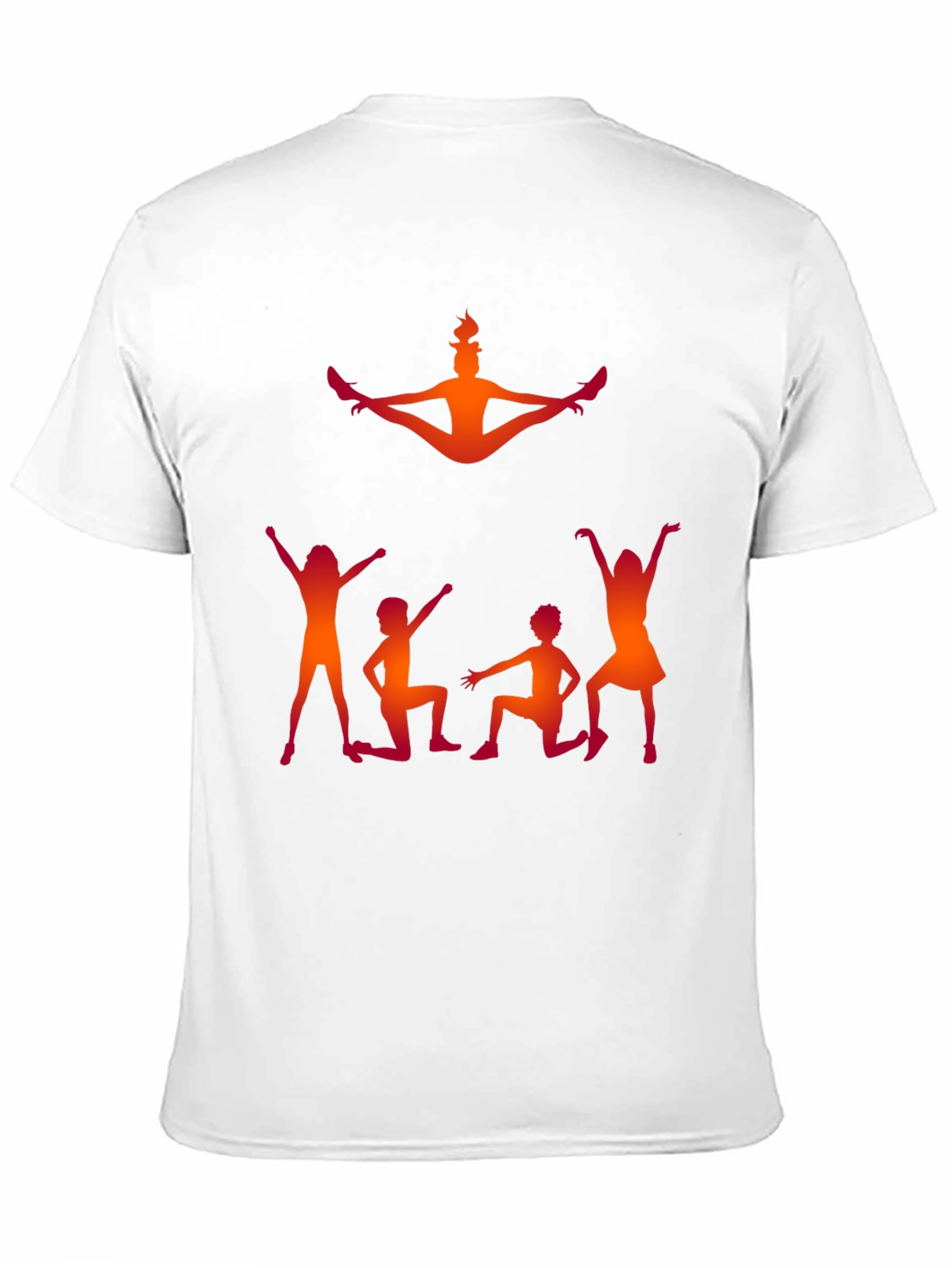 Black Gymnastics Silhouette Graphic Tee - Black Cotton Shirt view 11