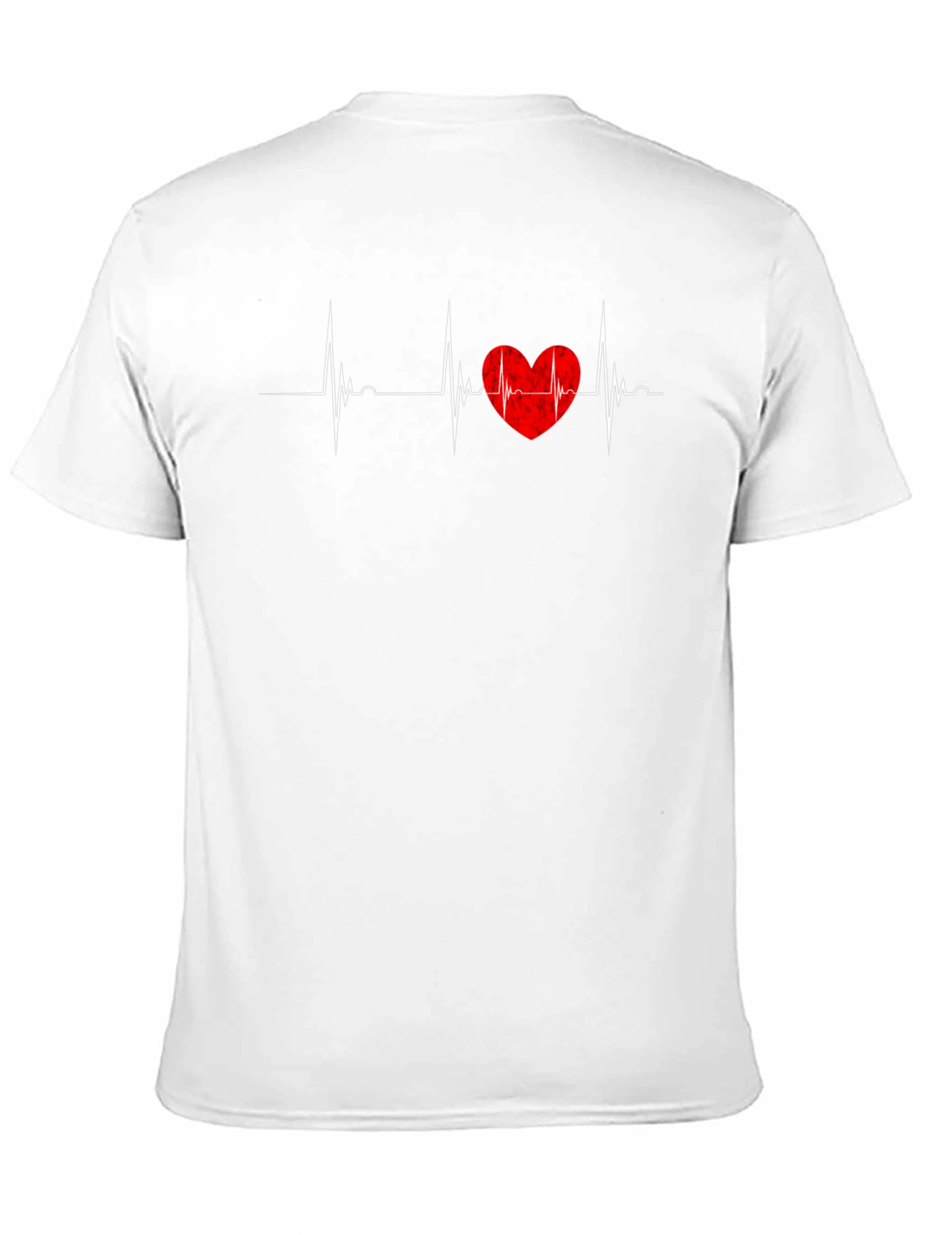 Black Heartbeat Love T-Shirt - Black view 11