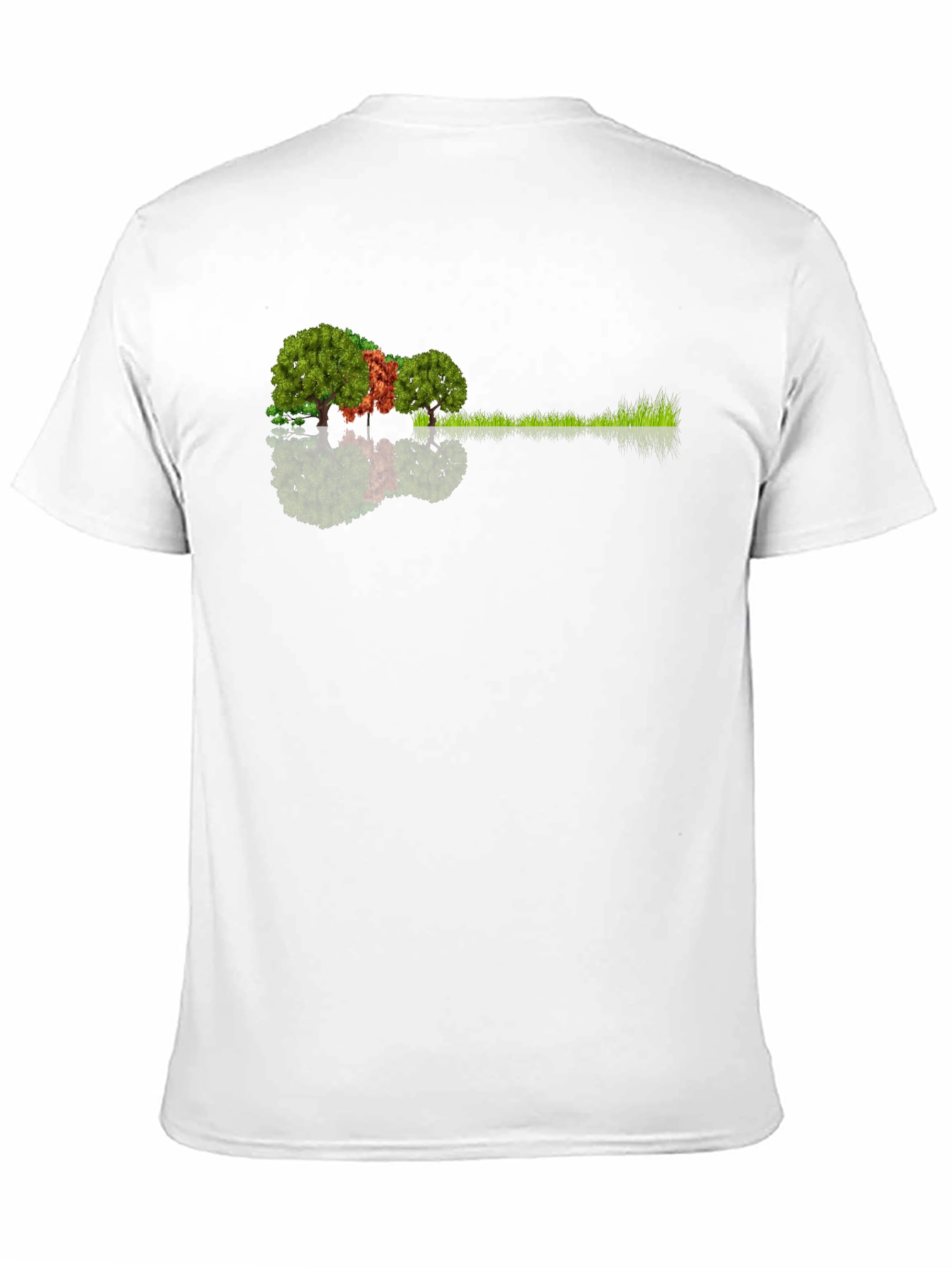 Black Nature Guitar Tee: Eco-Friendly Music Lover's Shirt view 11