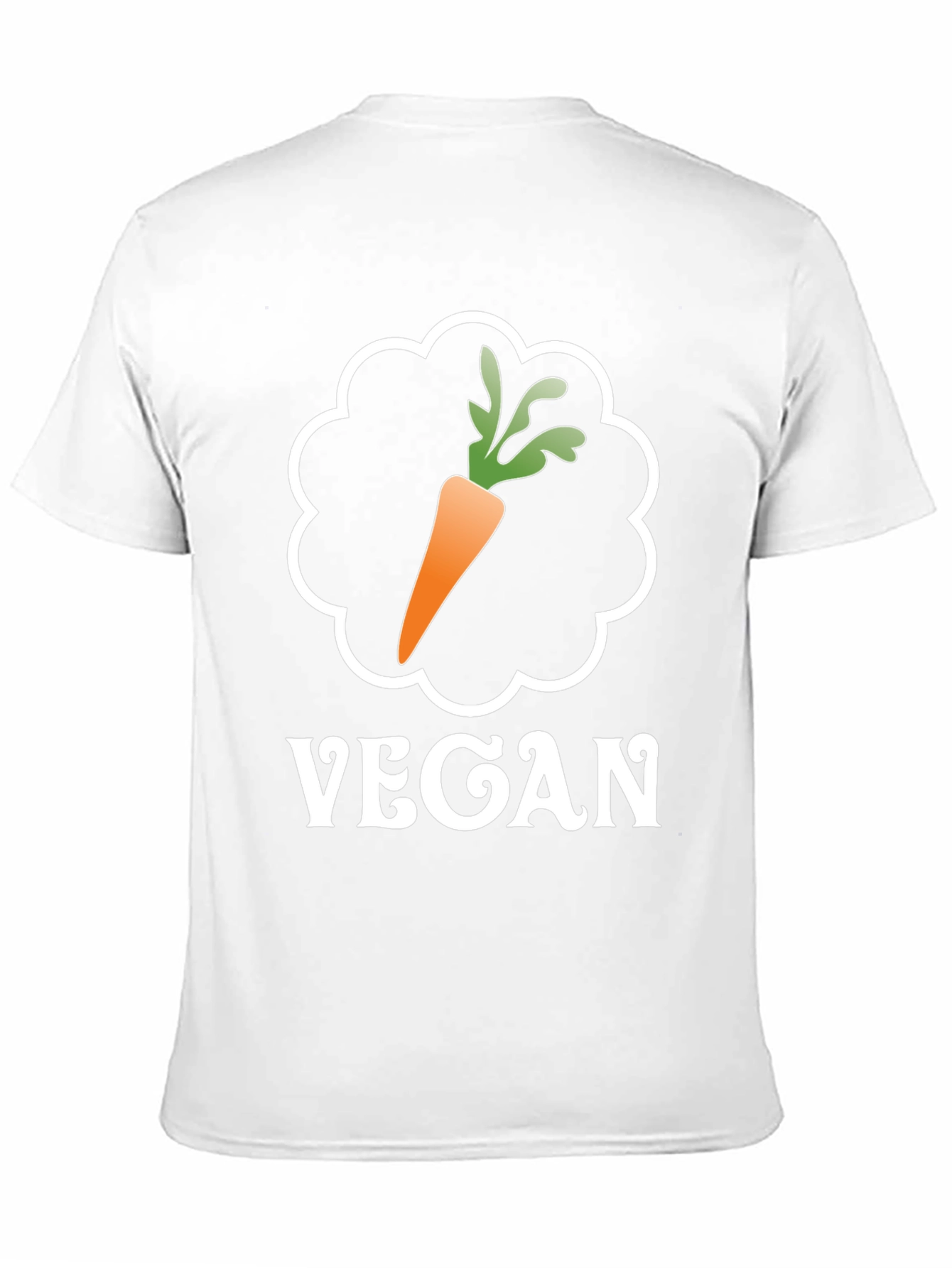 Black Vegan Carrot Graphic Tee - Soft Cotton Comfort view 11