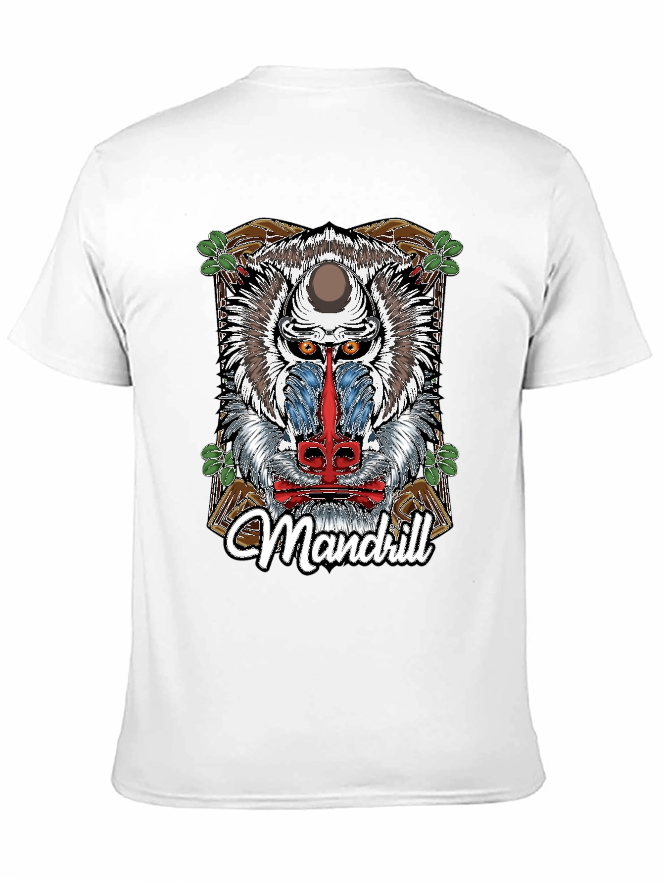 Black Mandrill Graphic Print Black T-Shirt view 11