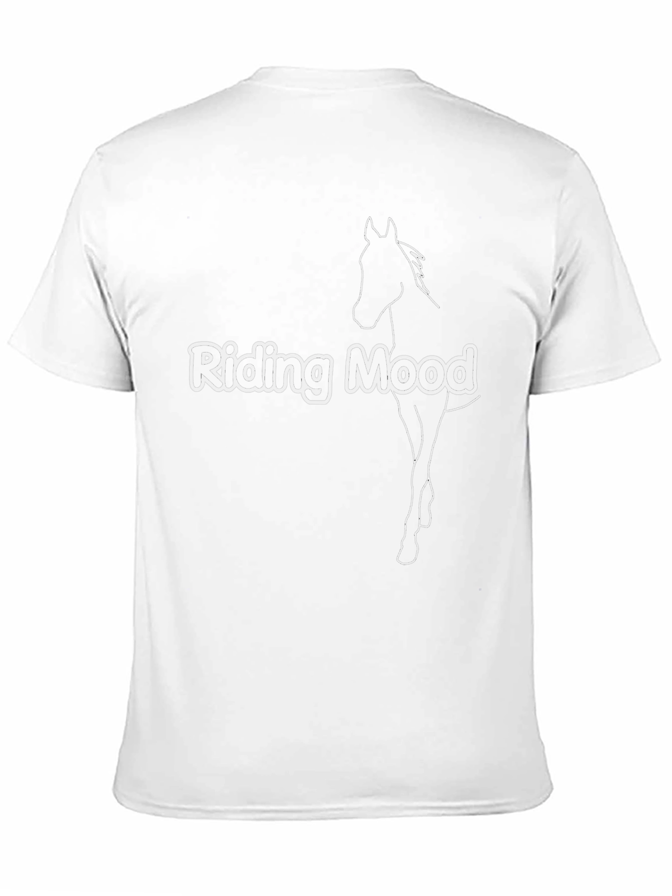 Black Riding Mood Graphic Tee - Black Cotton Blend T-Shirt view 11