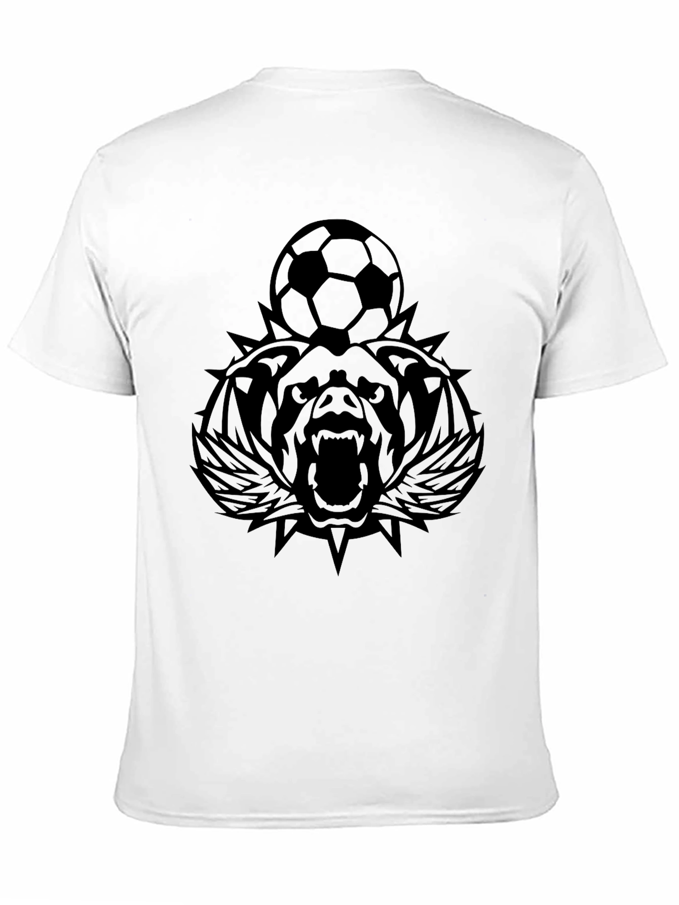 Black Bear Soccer Black T-Shirt view 11