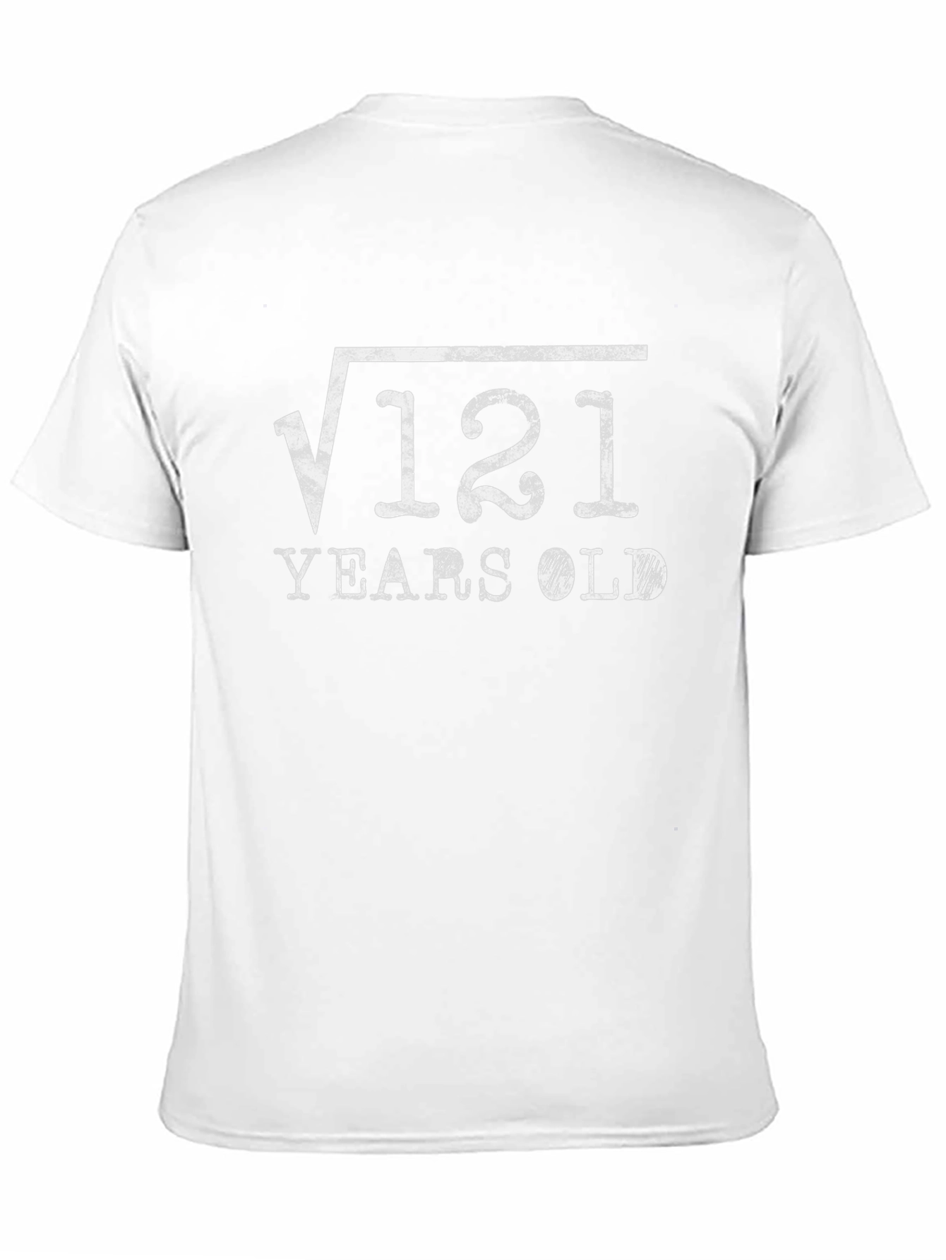 Black Square Root 121 Years Old T-Shirt Funny Math Birthday Tee view 11