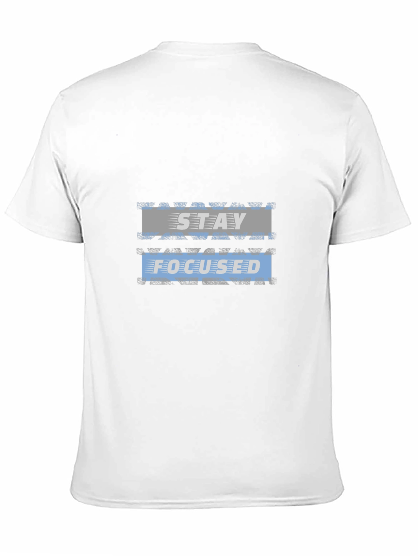 Black Stay Focused Graphic Black T-Shirt view 11