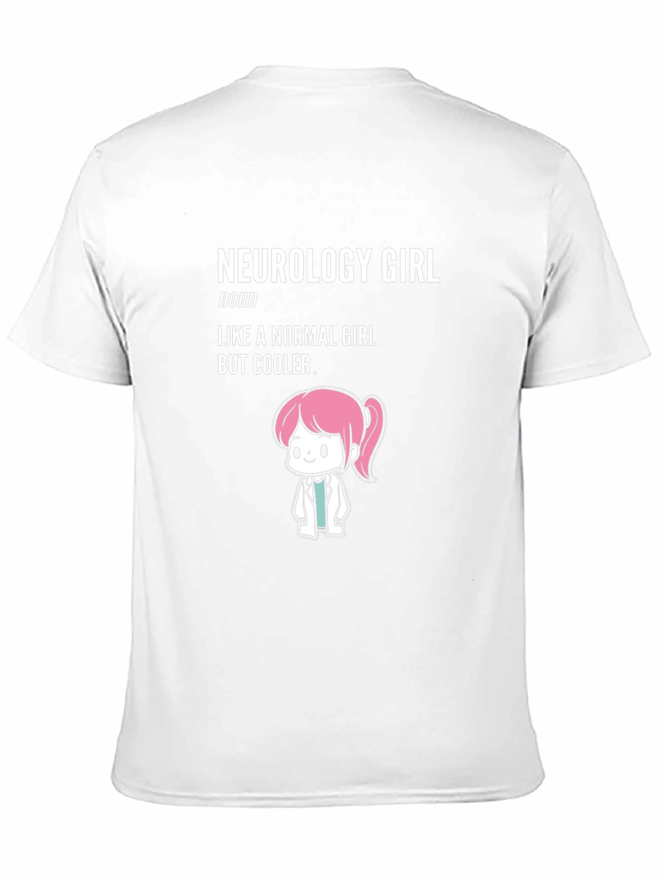 Black Neurology Girl T-Shirt - Cool Doctor Tee view 11