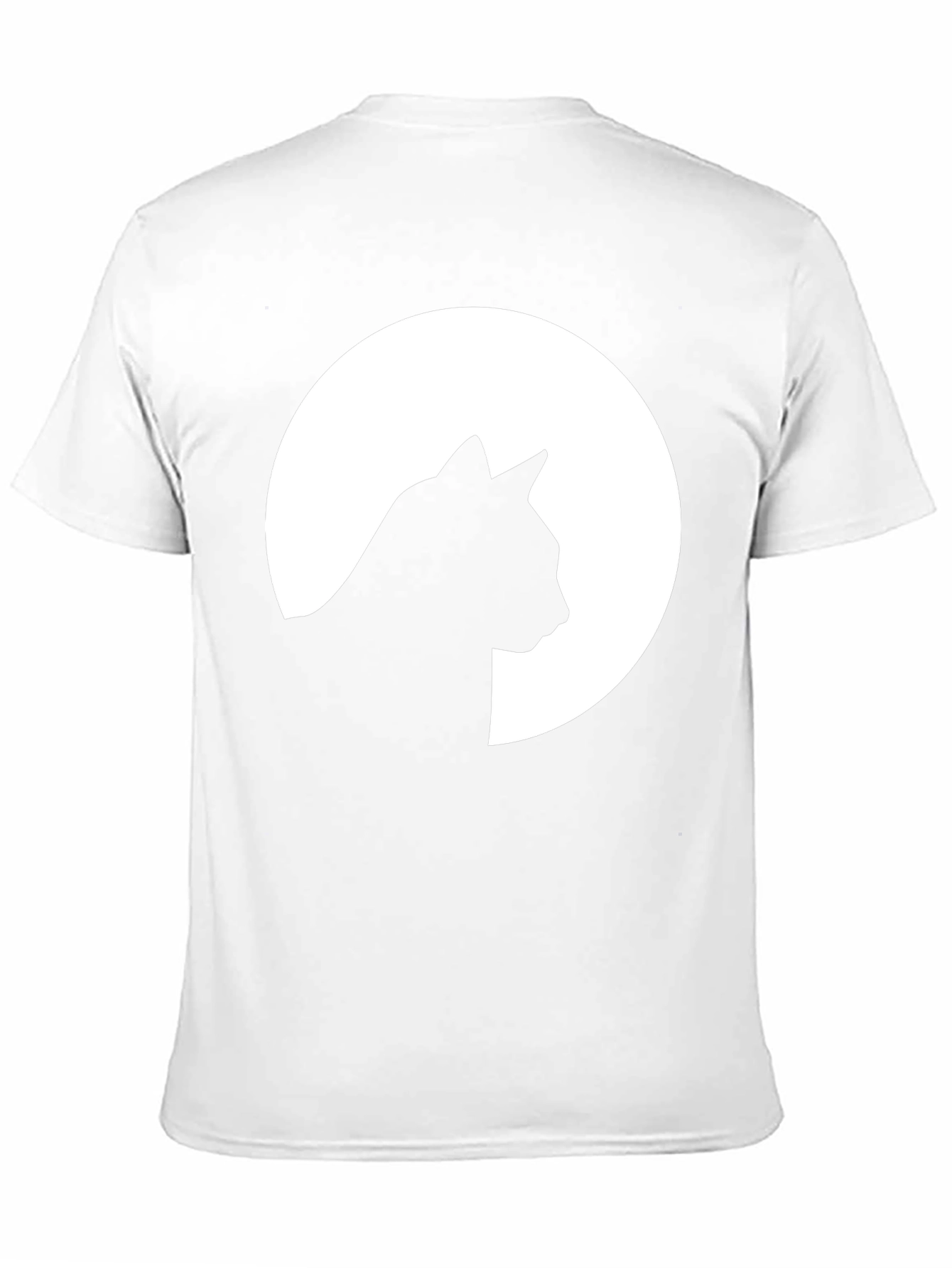 Black Cat Silhouette Moon Graphic T-Shirt - Unisex view 11