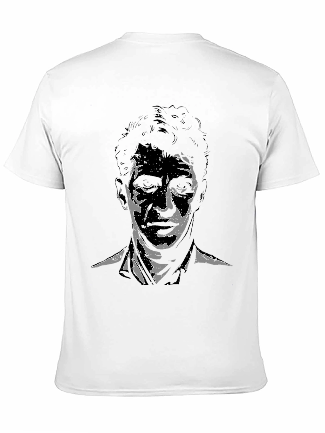 Black Black Graphic Tee - Abstract Portrait view 11