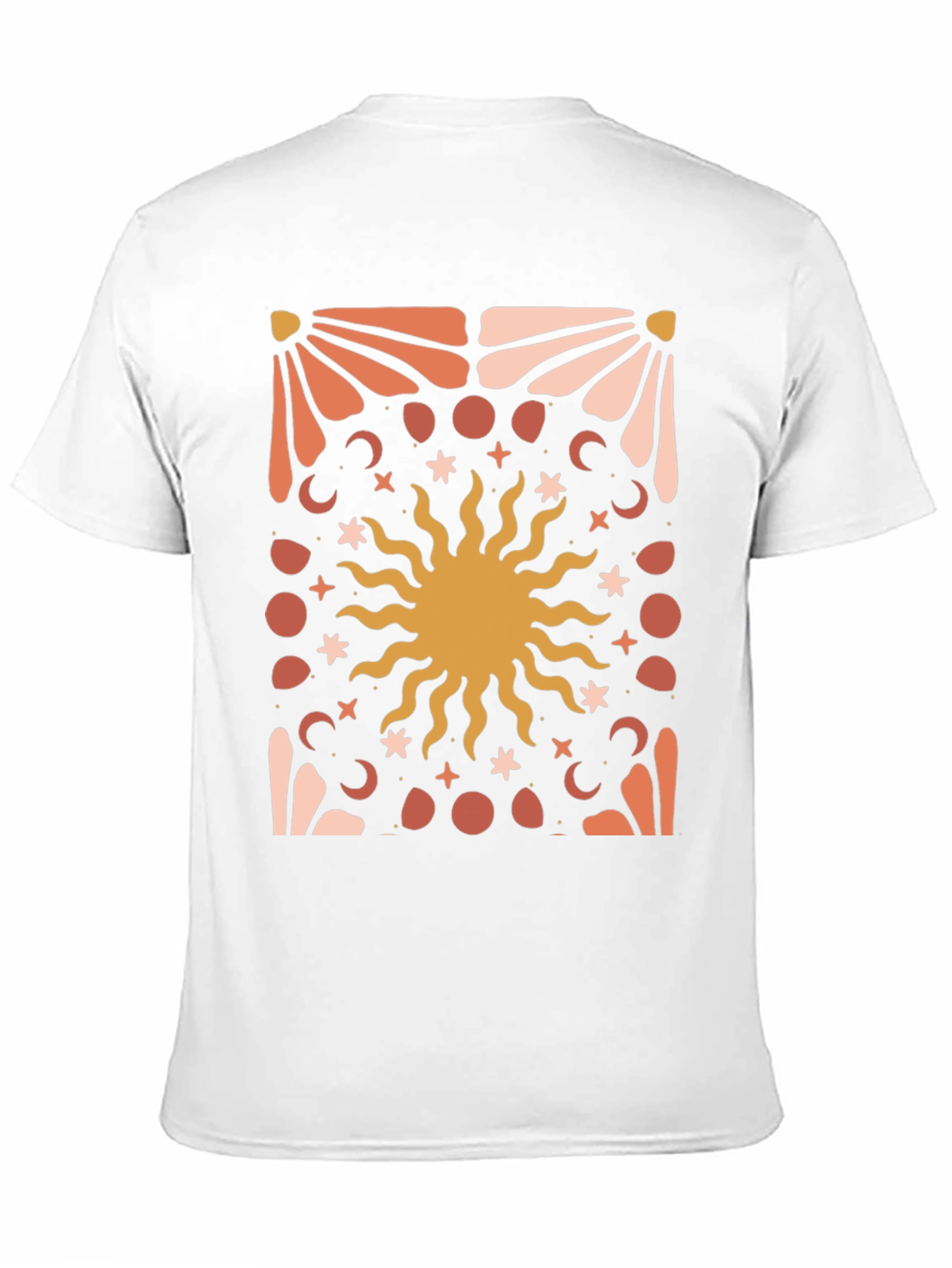 Black Celestial Sun Graphic Tee - Black Cotton Blend view 11