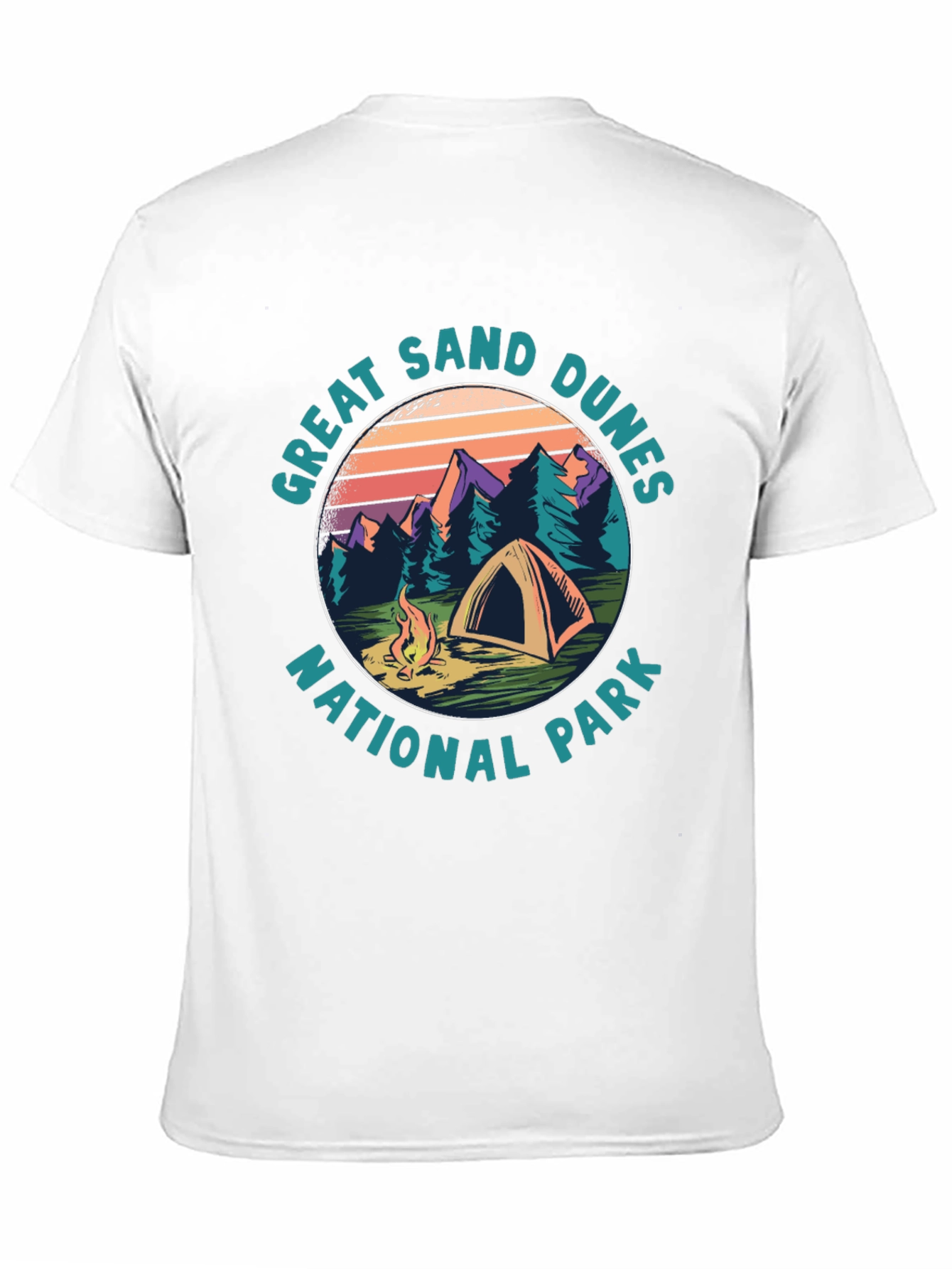 Black Great Sand Dunes National Park Tee view 11