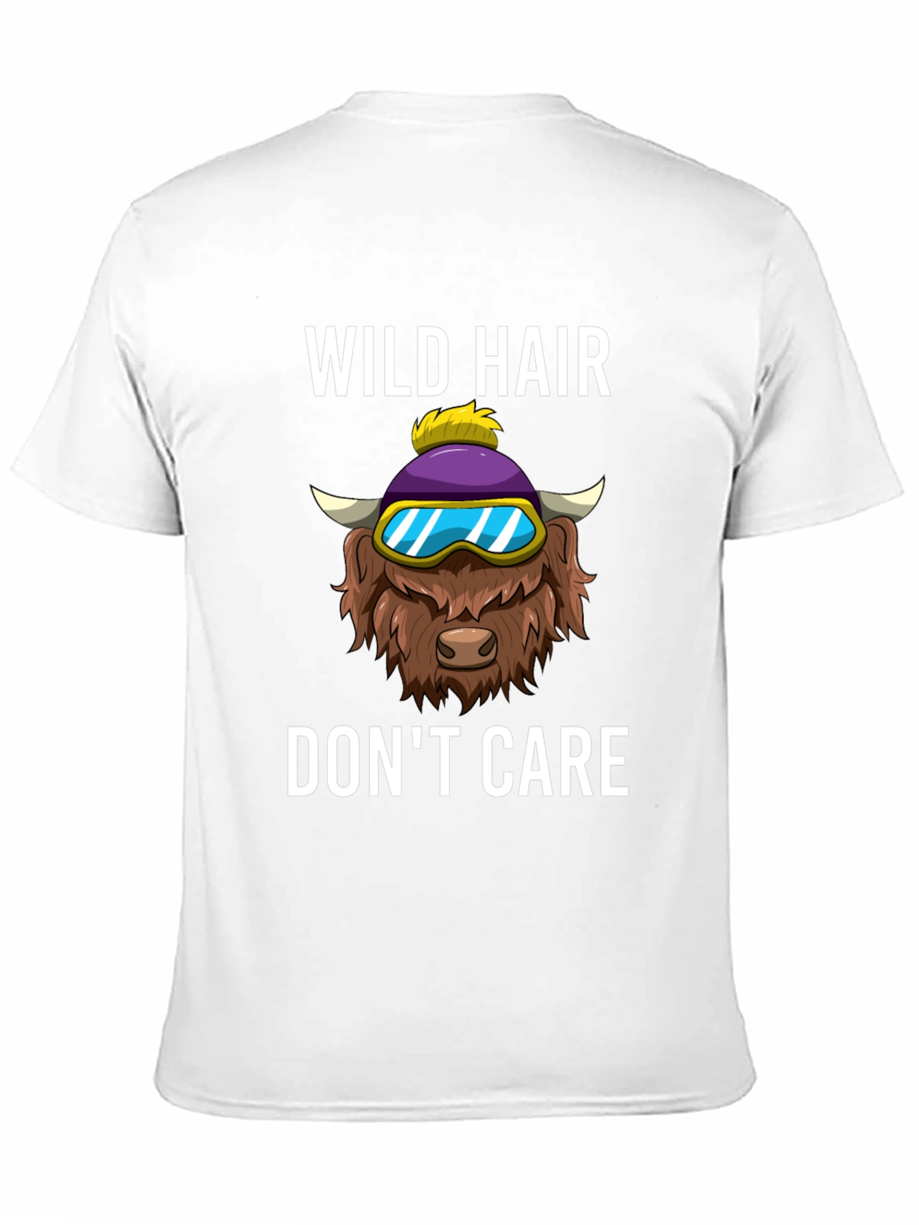 Black Wild Hair Don't Care Graphic Tee view 11