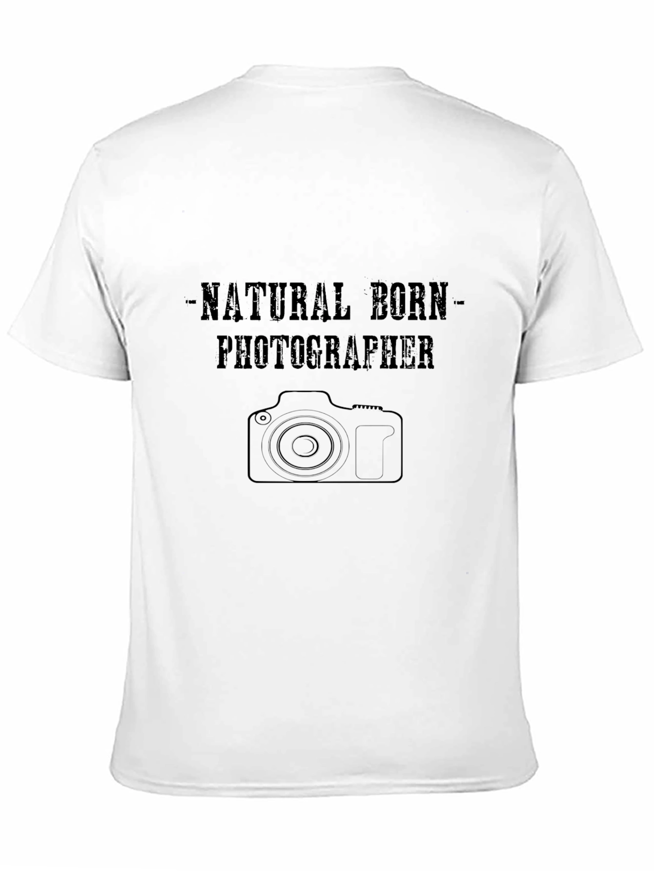 Black Natural Born Photographer T-Shirt view 11