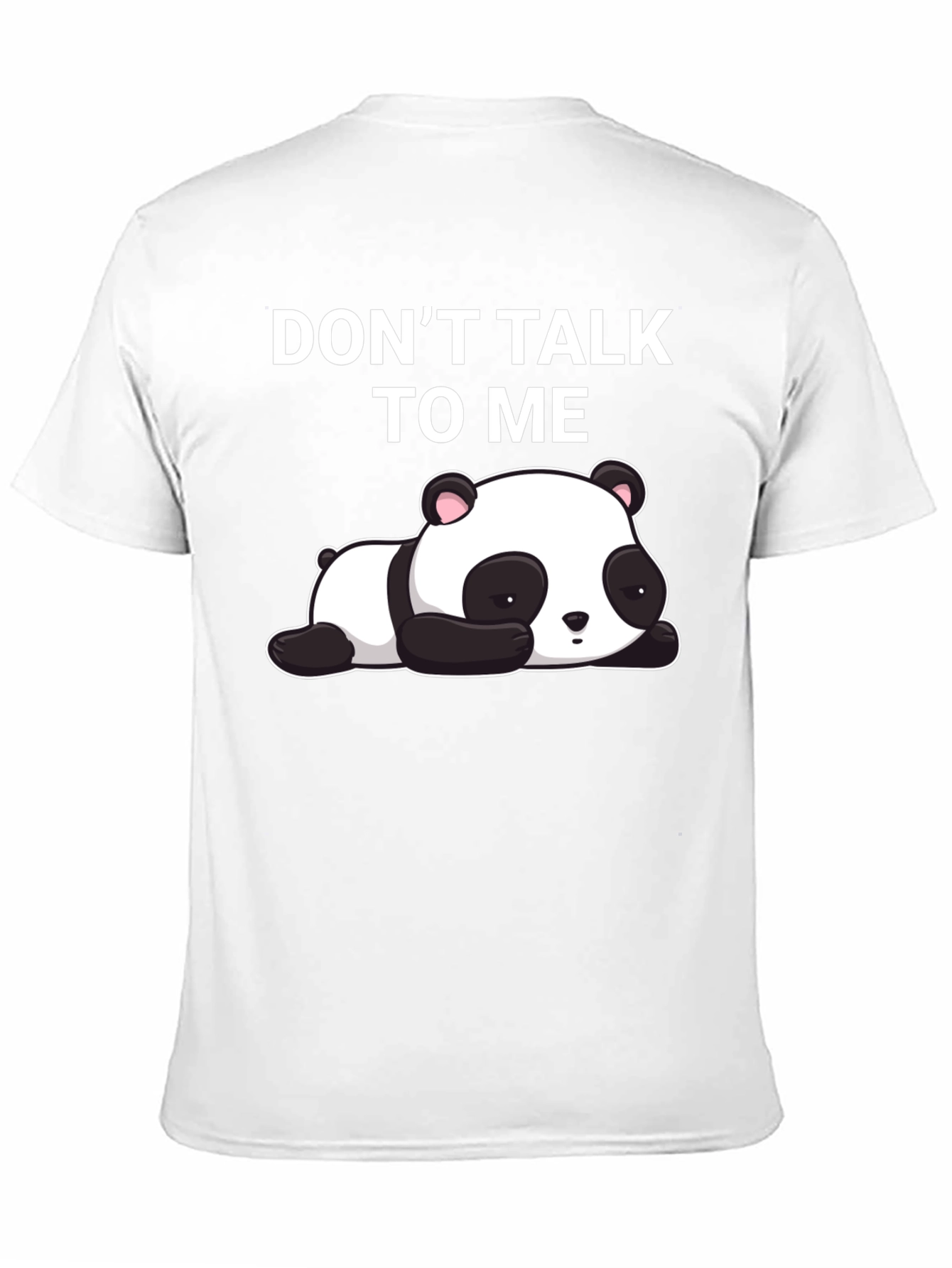 Black Don't Talk To Me Panda T-Shirt view 11
