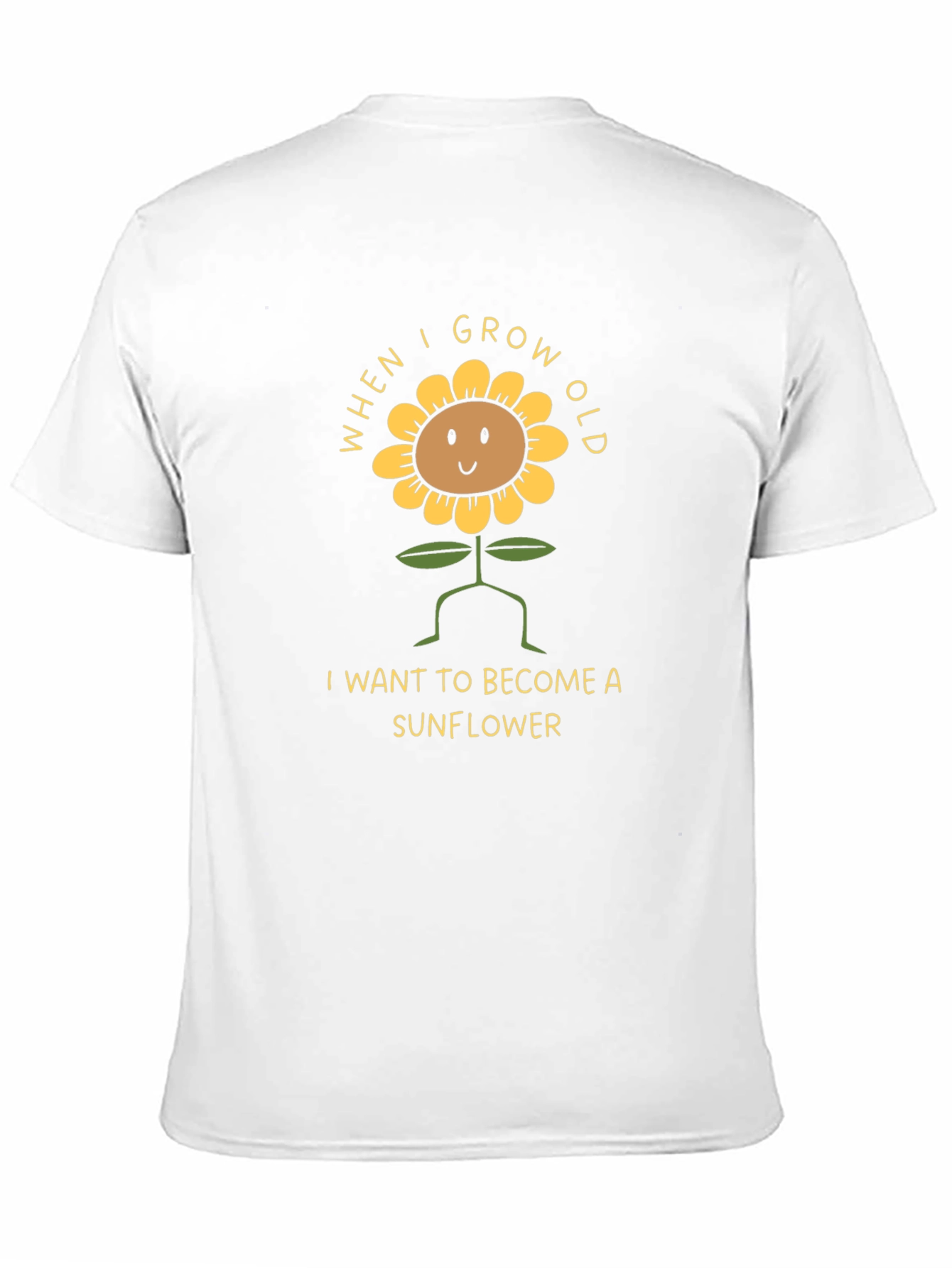 Black Sunflower Graphic Tee - When I Grow Old T-Shirt view 11