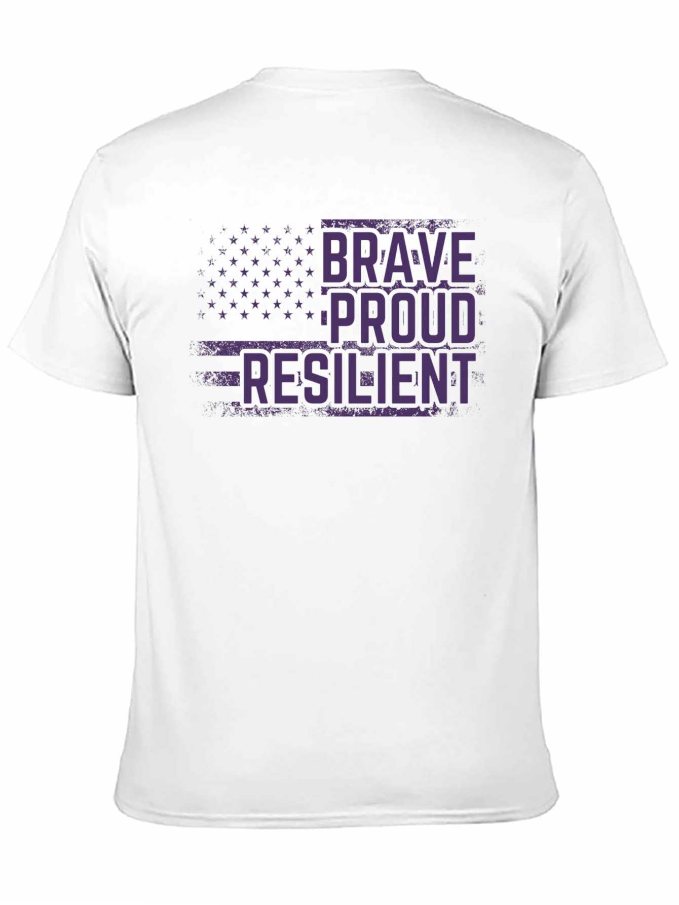 Black Brave, Proud, Resilient Graphic T-Shirt view 11