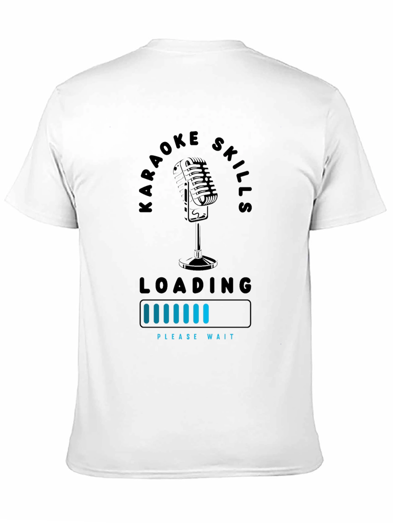 Black Karaoke Skills Loading Graphic T-Shirt view 11