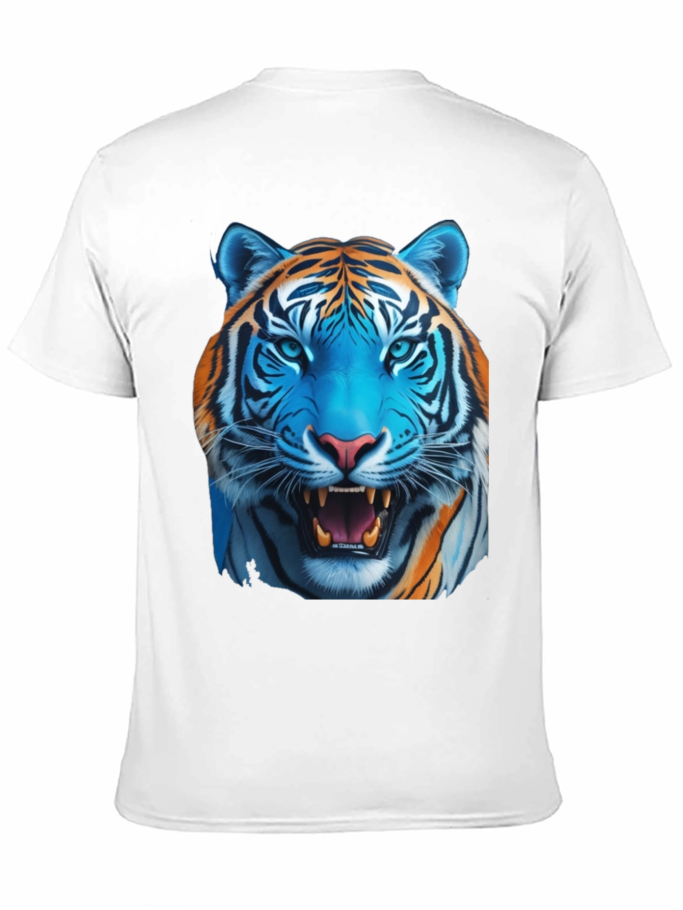 Black Bold Tiger Graphic Tee - Men's Black T-Shirt view 11