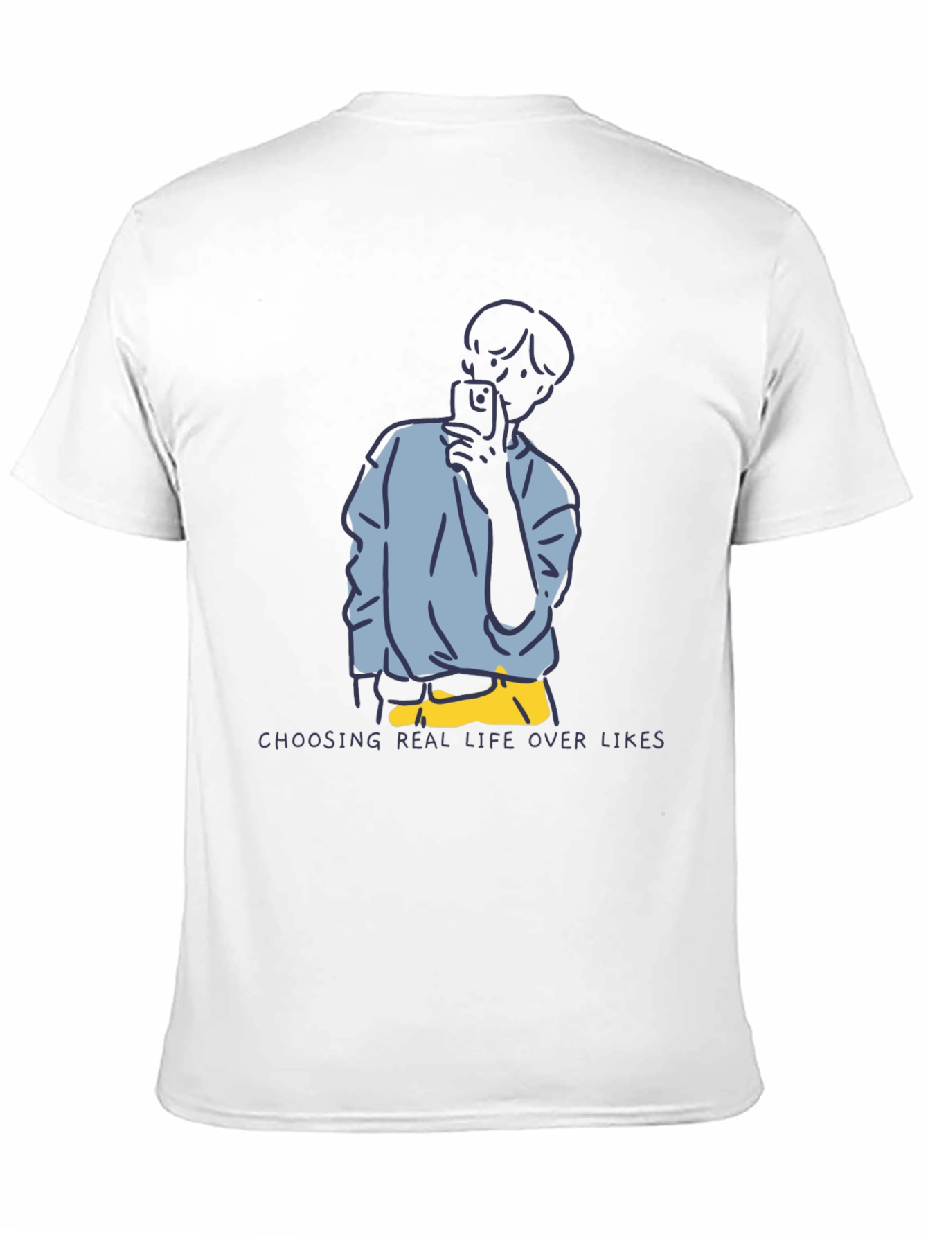 Black Choose Life Over Likes - Graphic Tee view 11