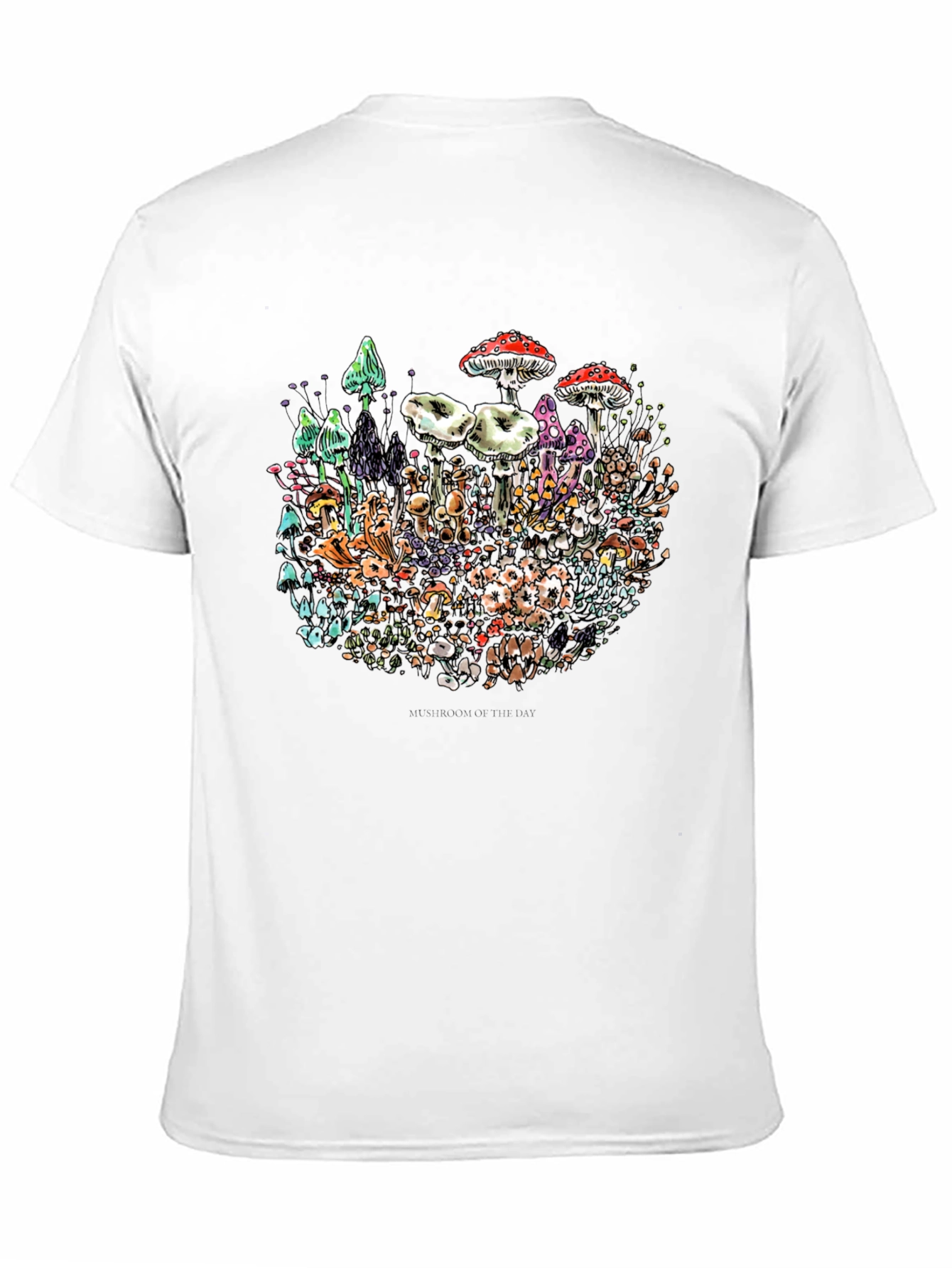 Black Mushroom Graphic T-Shirt view 11