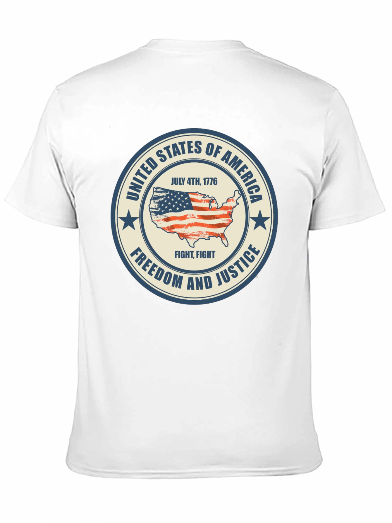 Black United States Patriotic T-Shirt view 11