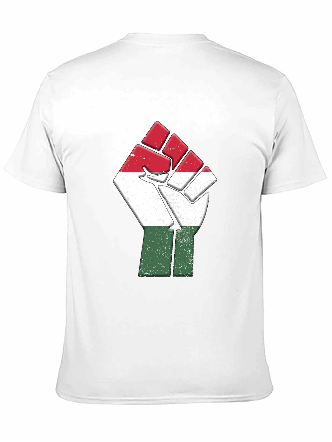 Black Hungarian Flag Fist T-Shirt - Solidarity Tee view 11