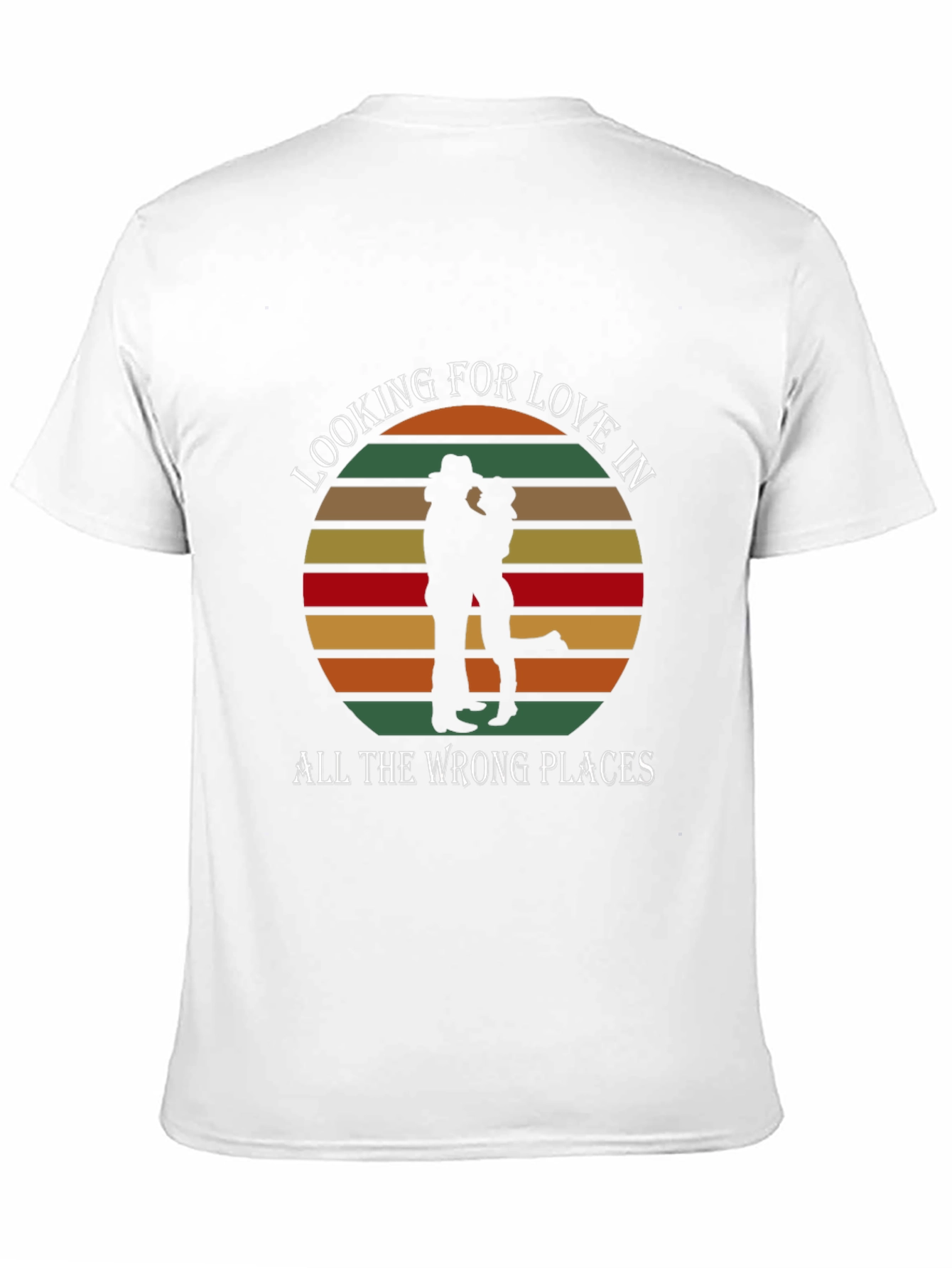 Black Looking For Love T-Shirt - Country Sunset Design view 11