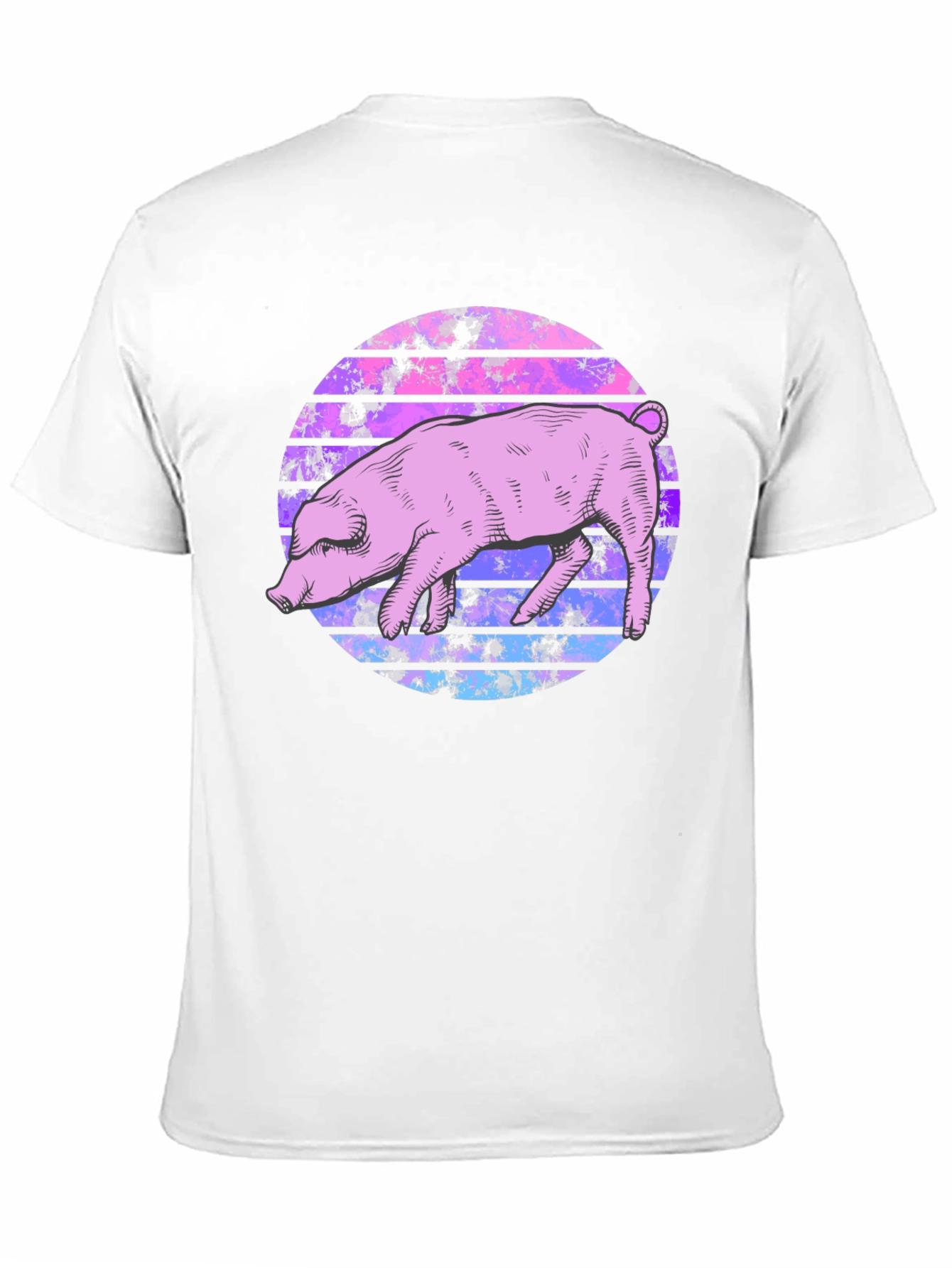Black Retro Pig Graphic Tee - Unique Style view 11