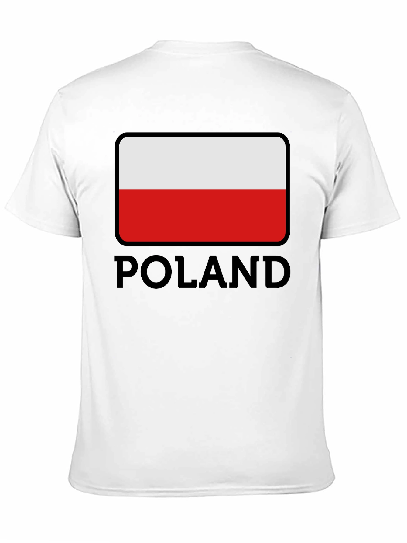 Poland Flag T-Shirt - Black Graphic Tee - 11