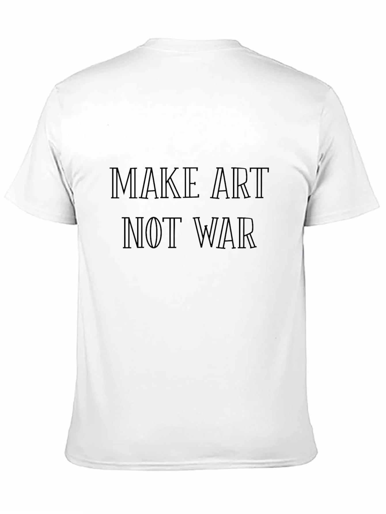 Black Make Art Not War Graphic Tee - Soft Cotton Blend view 11